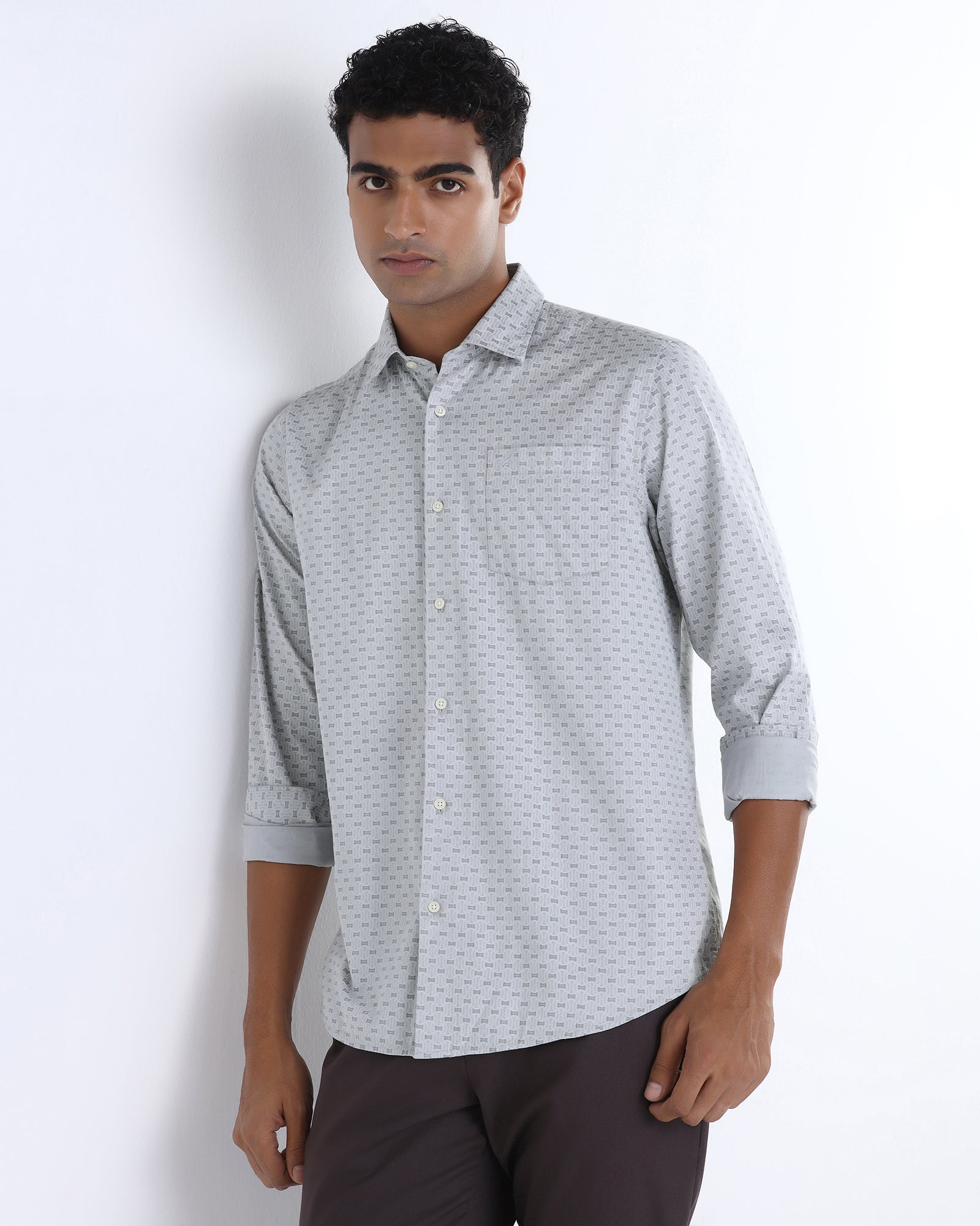Blue Printed Shirt - Bedaf