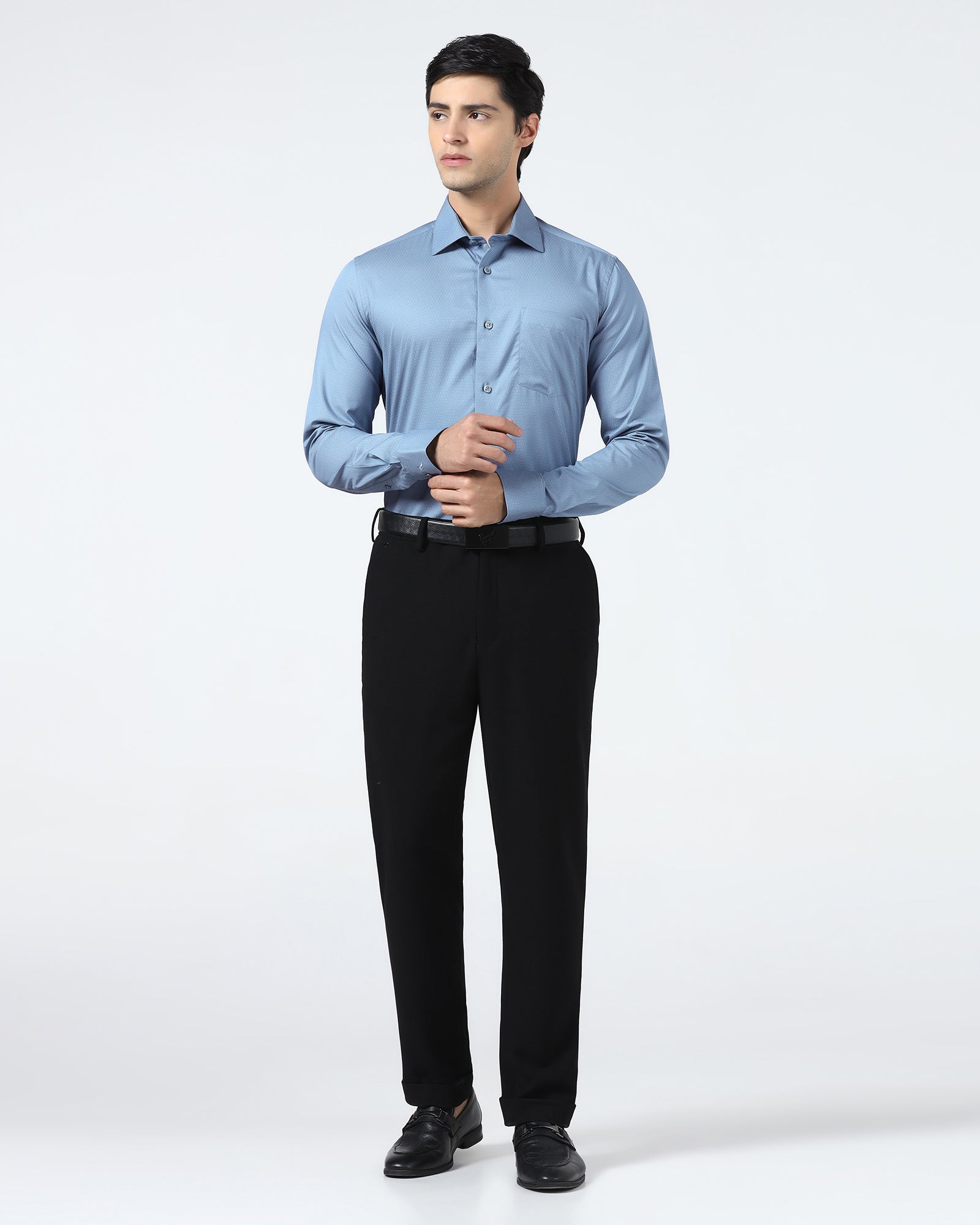 Blue Printed Shirt - Bylde