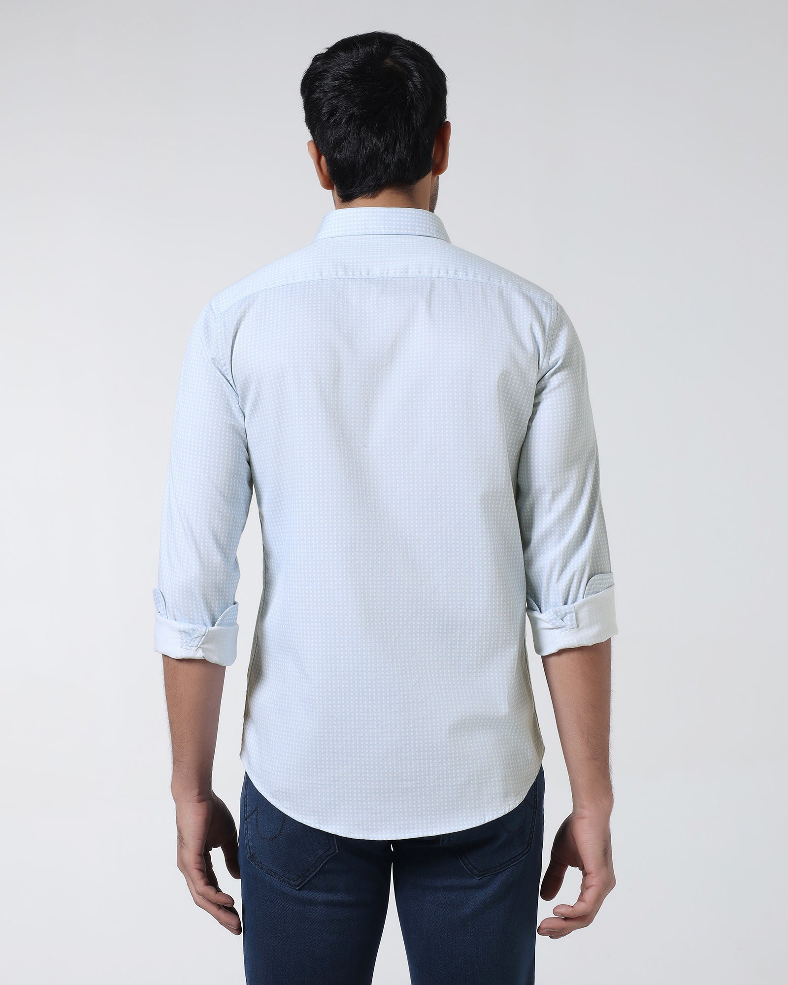 Blue Printed Shirt - Elver
