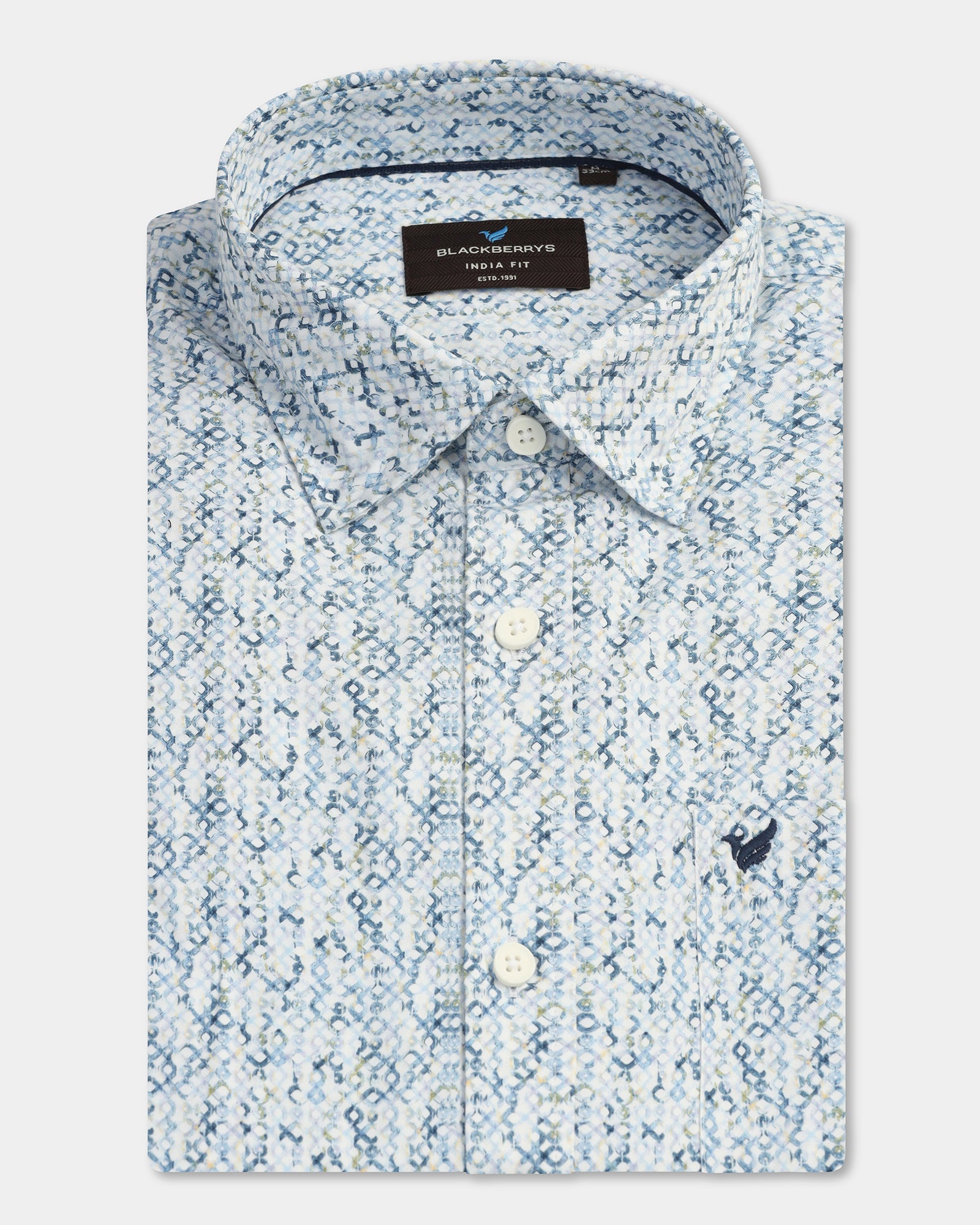 Blue Printed Shirt - Emeric