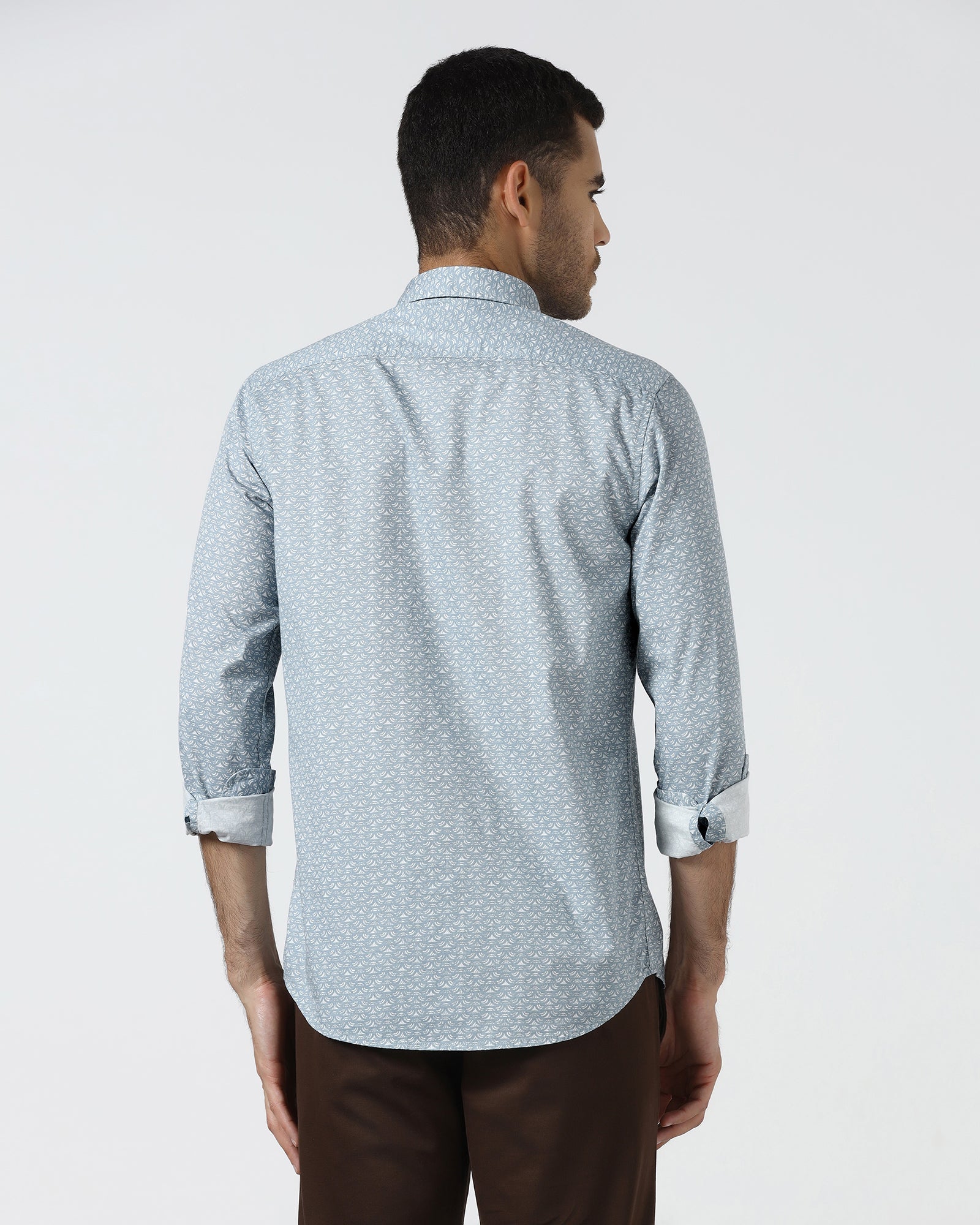 Blue Printed Shirt - Marcel