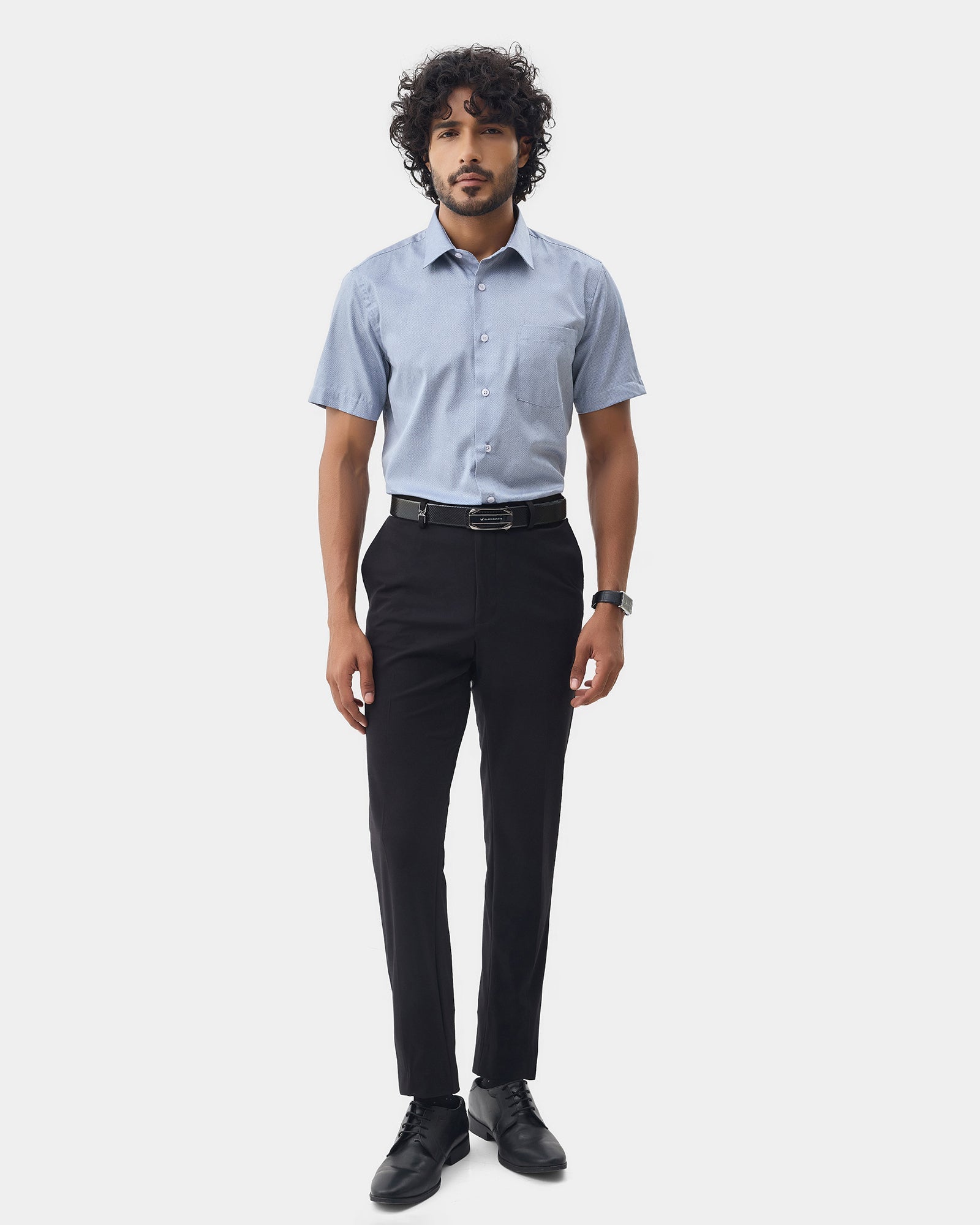 Blue Printed Shirt - Microbus
