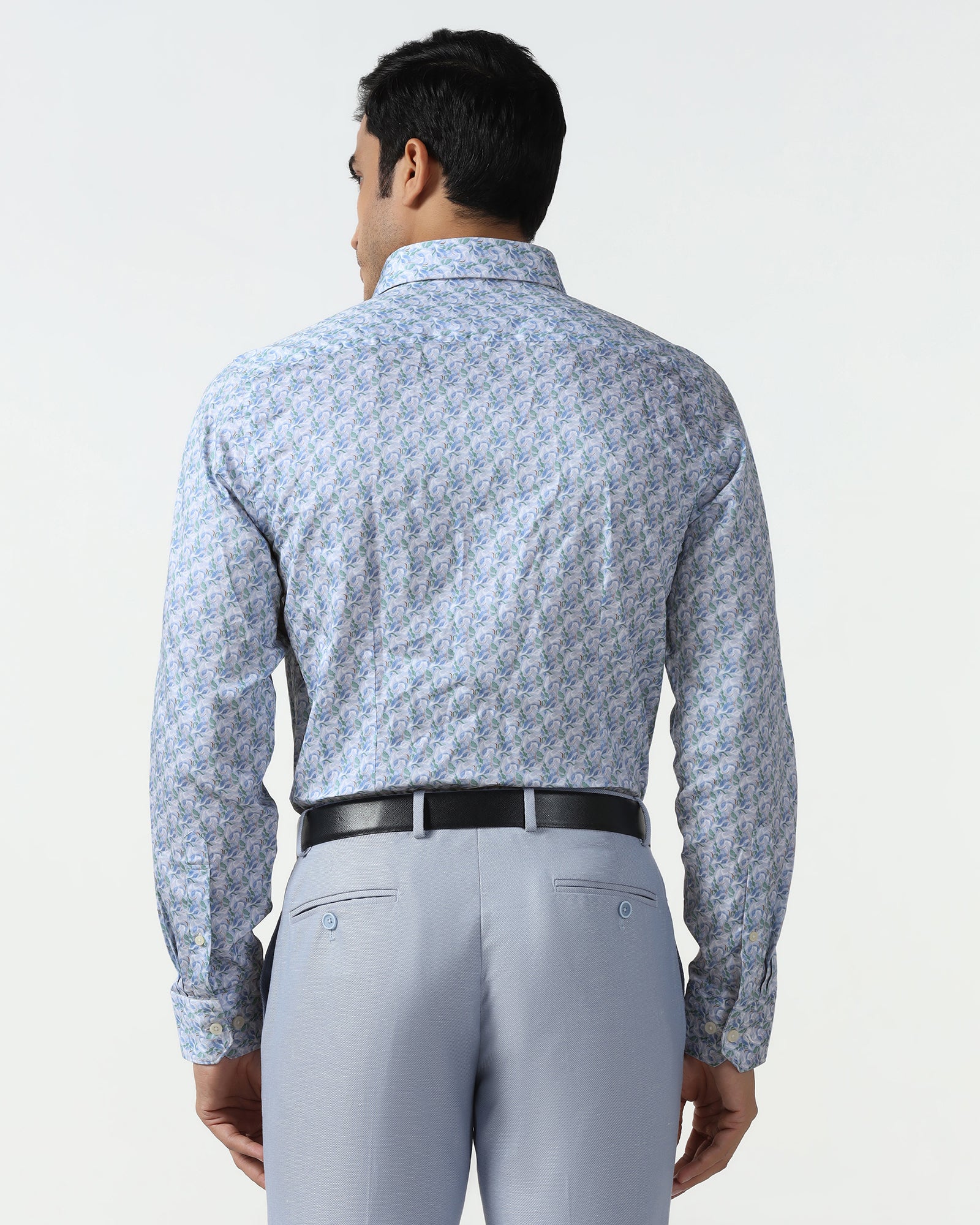 Blue Printed Shirt - Parker