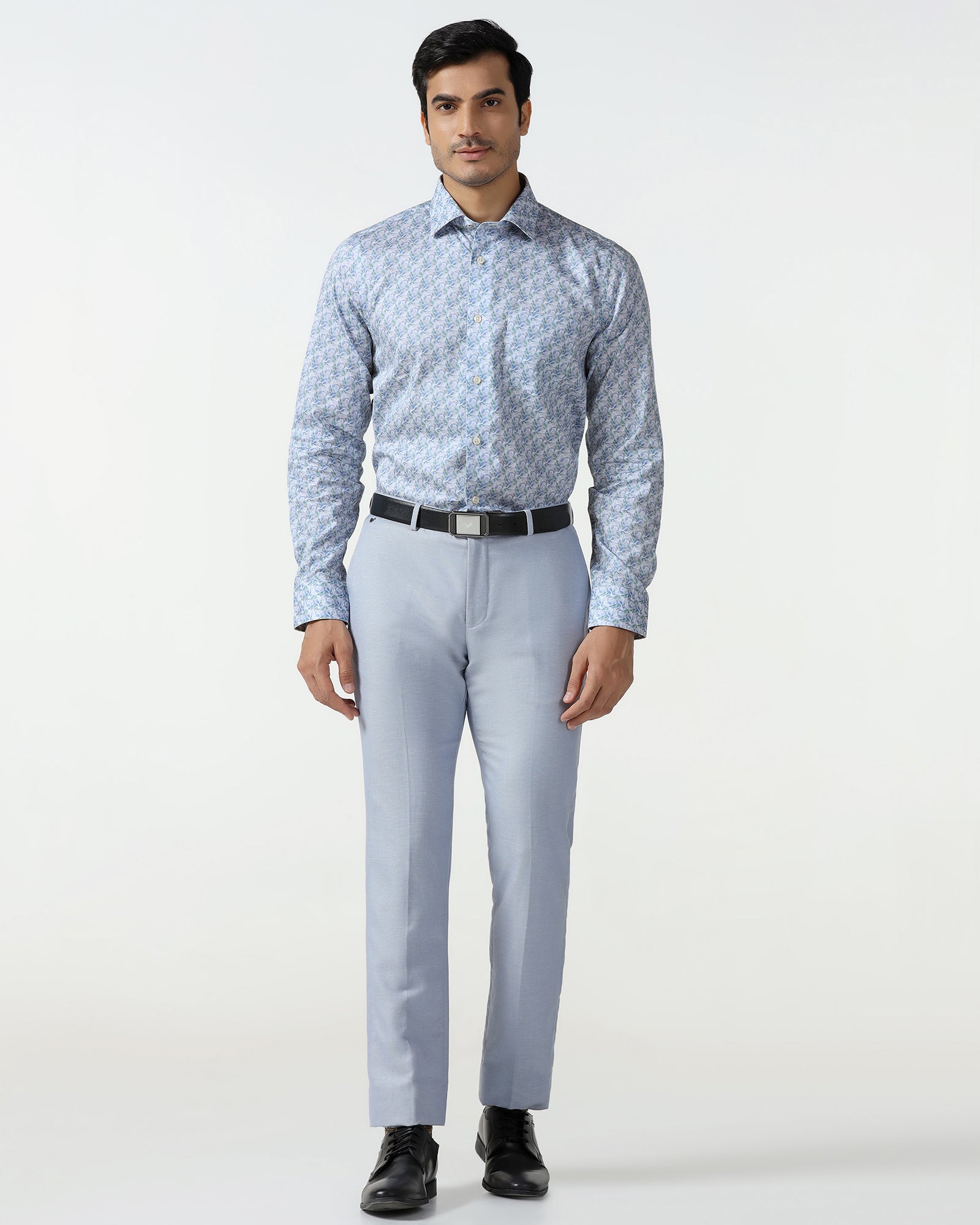 Blue Printed Shirt - Parker