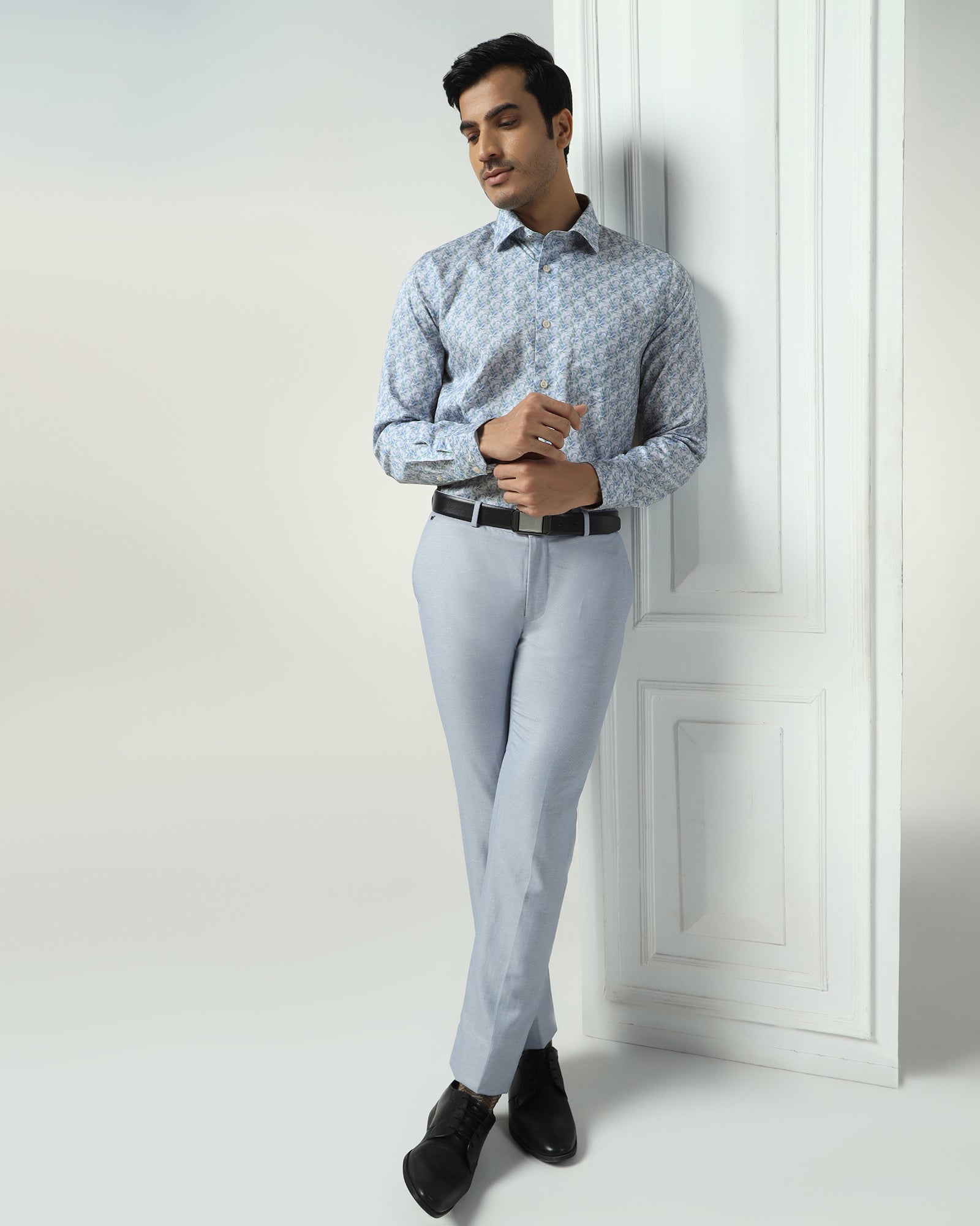 Blue Printed Shirt - Parker