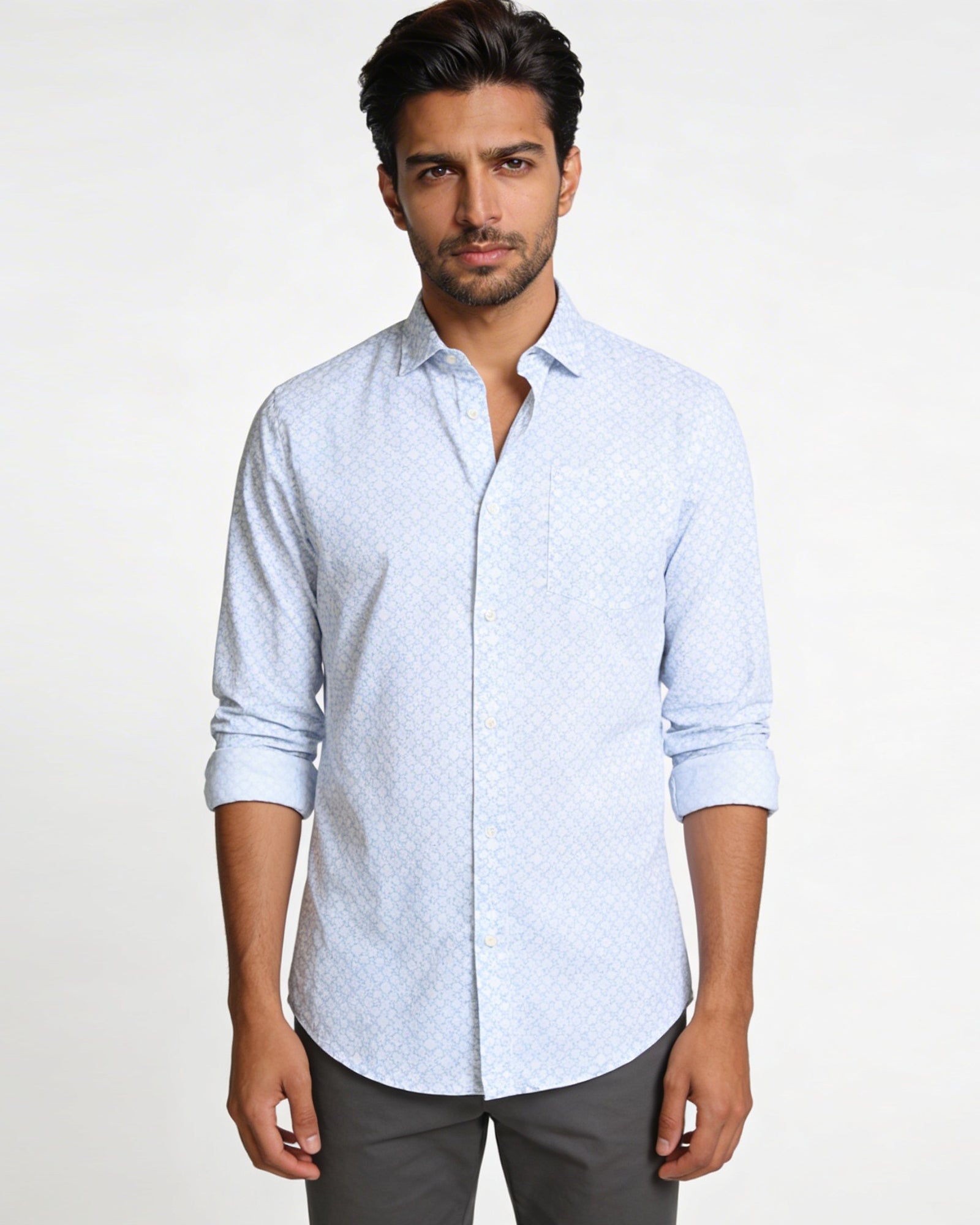 Blue Printed Shirt - Servo
