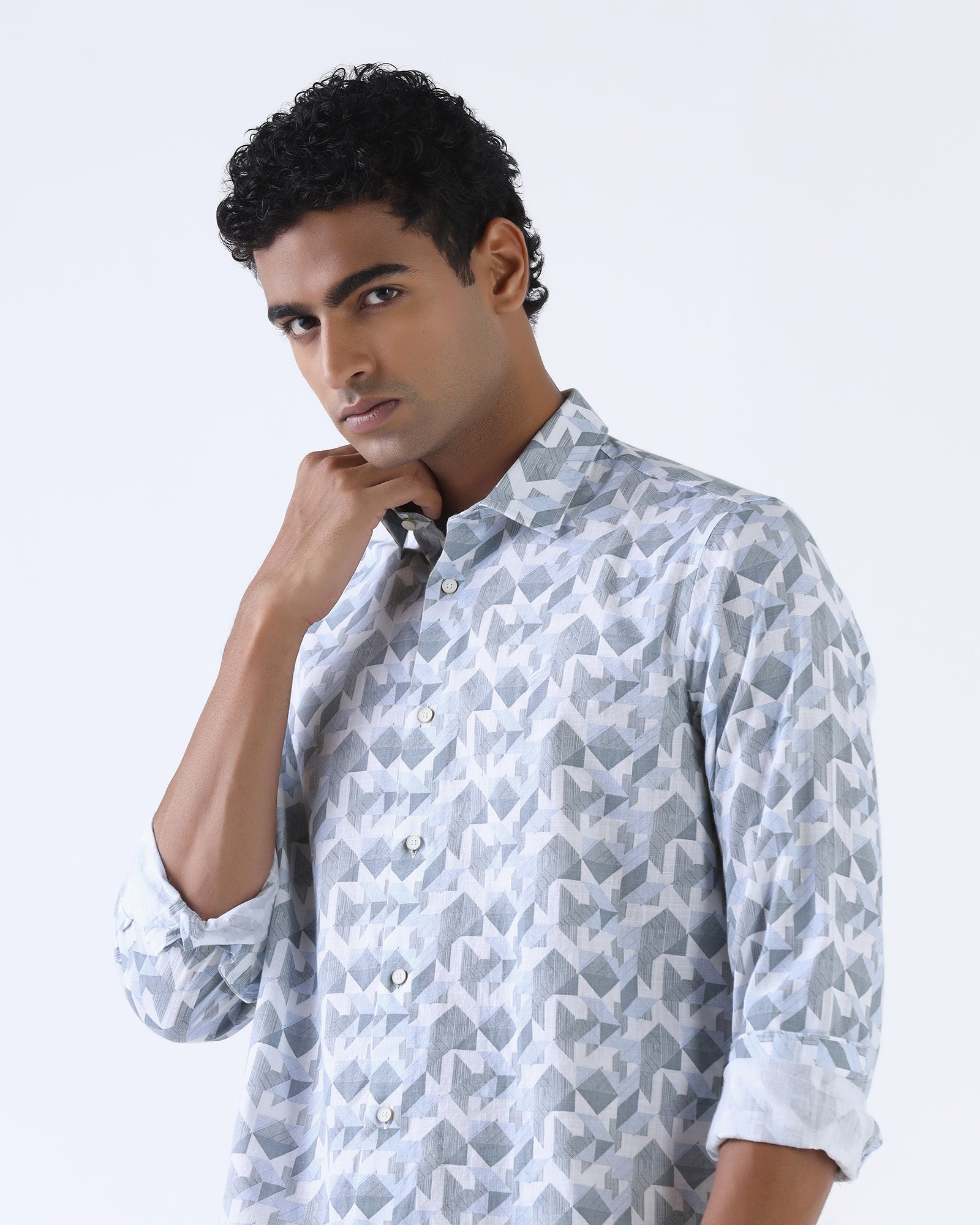 Blue Printed Shirt - Spyro