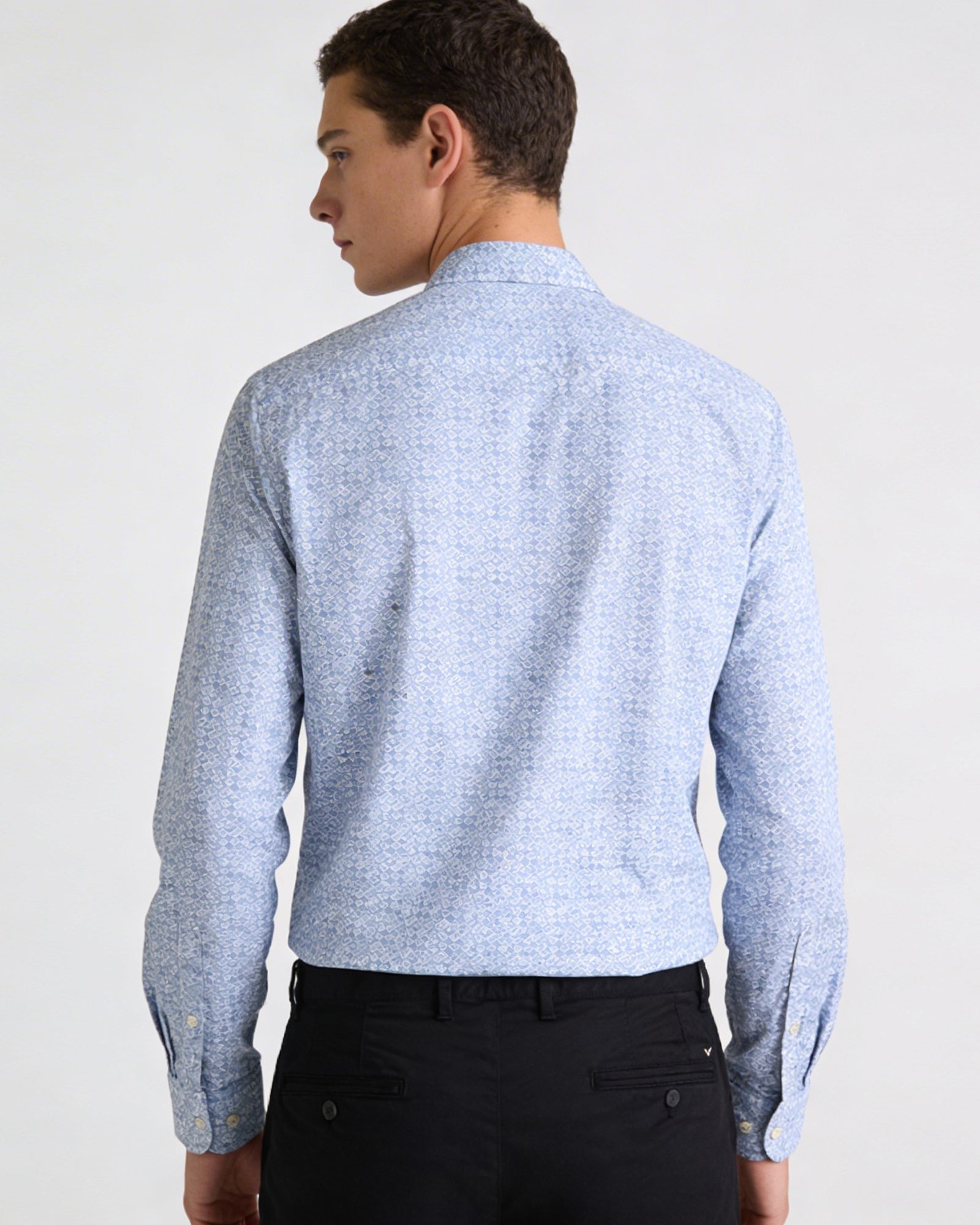 Blue Printed Shirt - Thomas