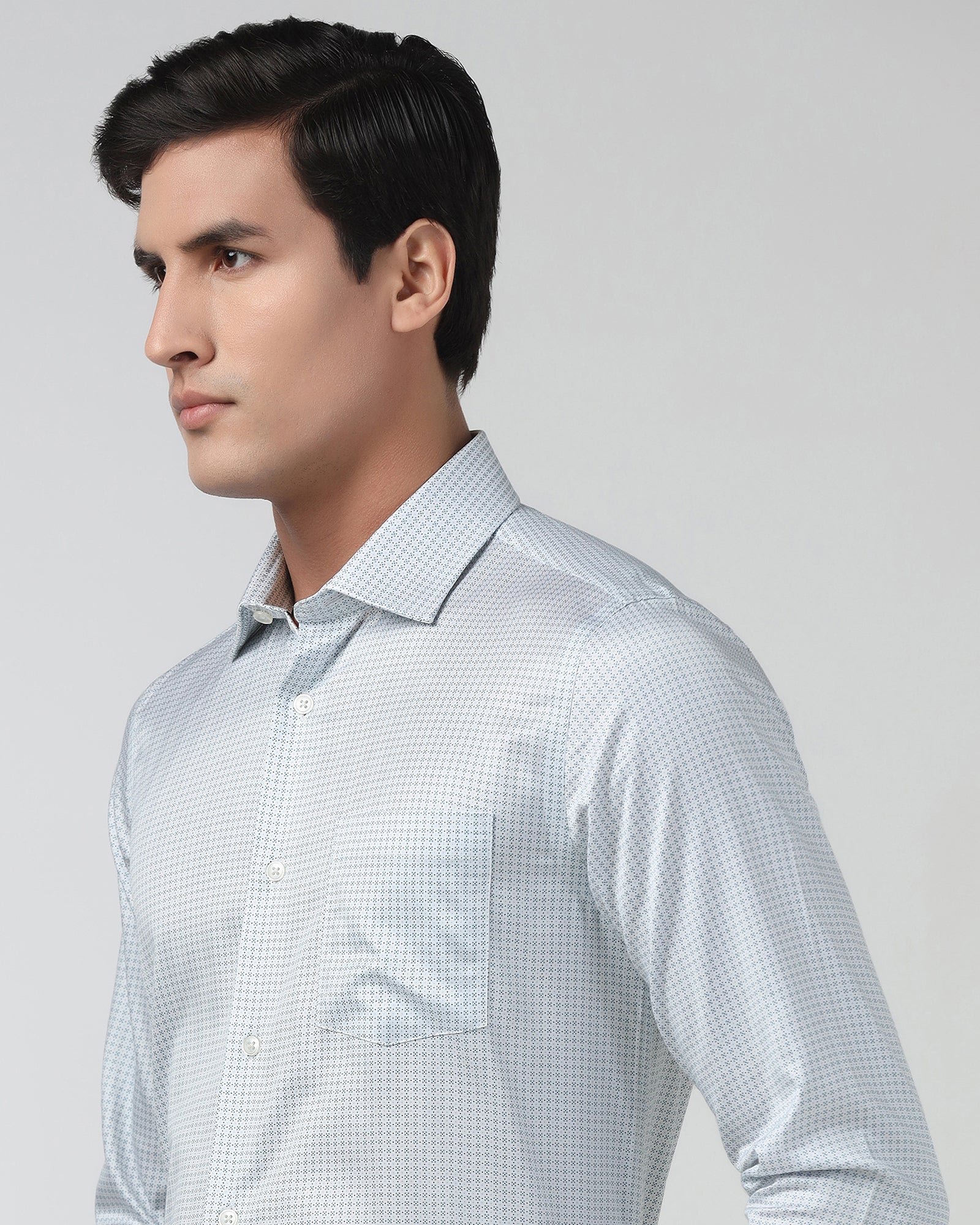 Blue Printed Shirt - Tiffany