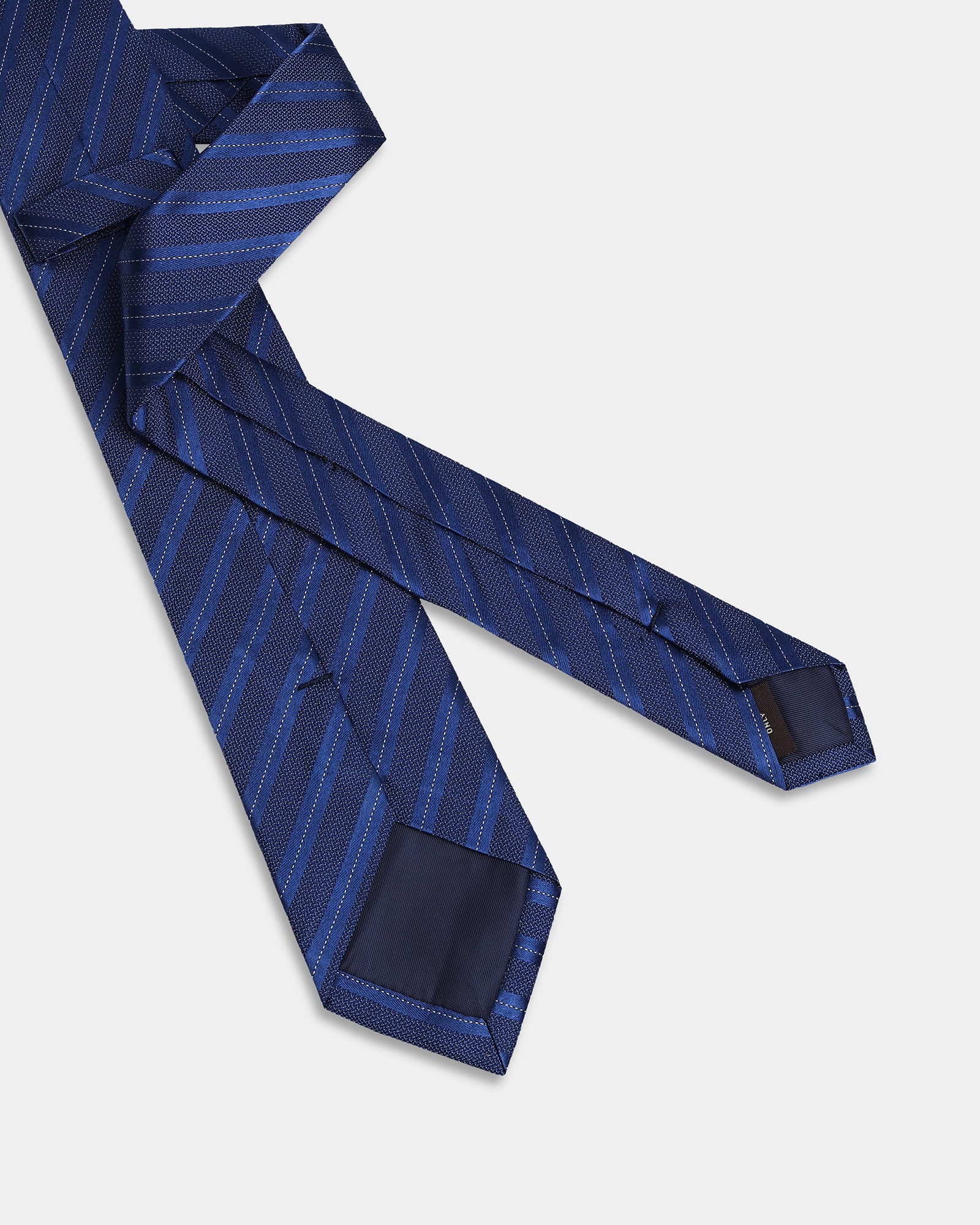 Blue Silk Jacquard Tie - Aras