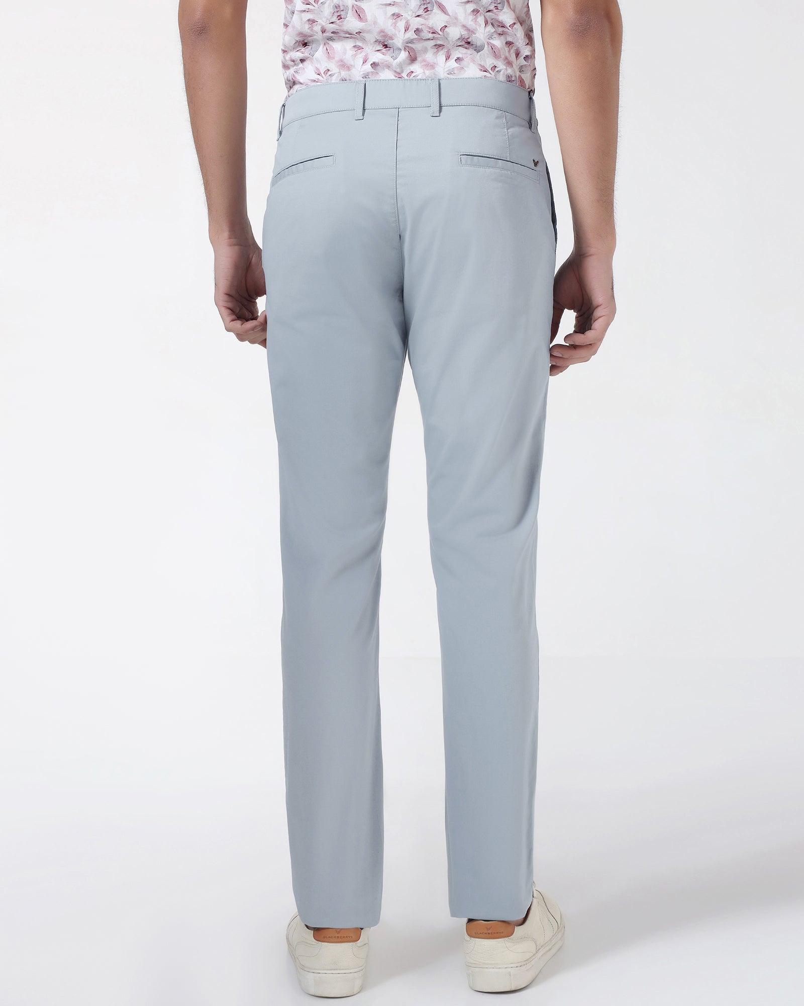 Blue Solid Khakis - Hemlock