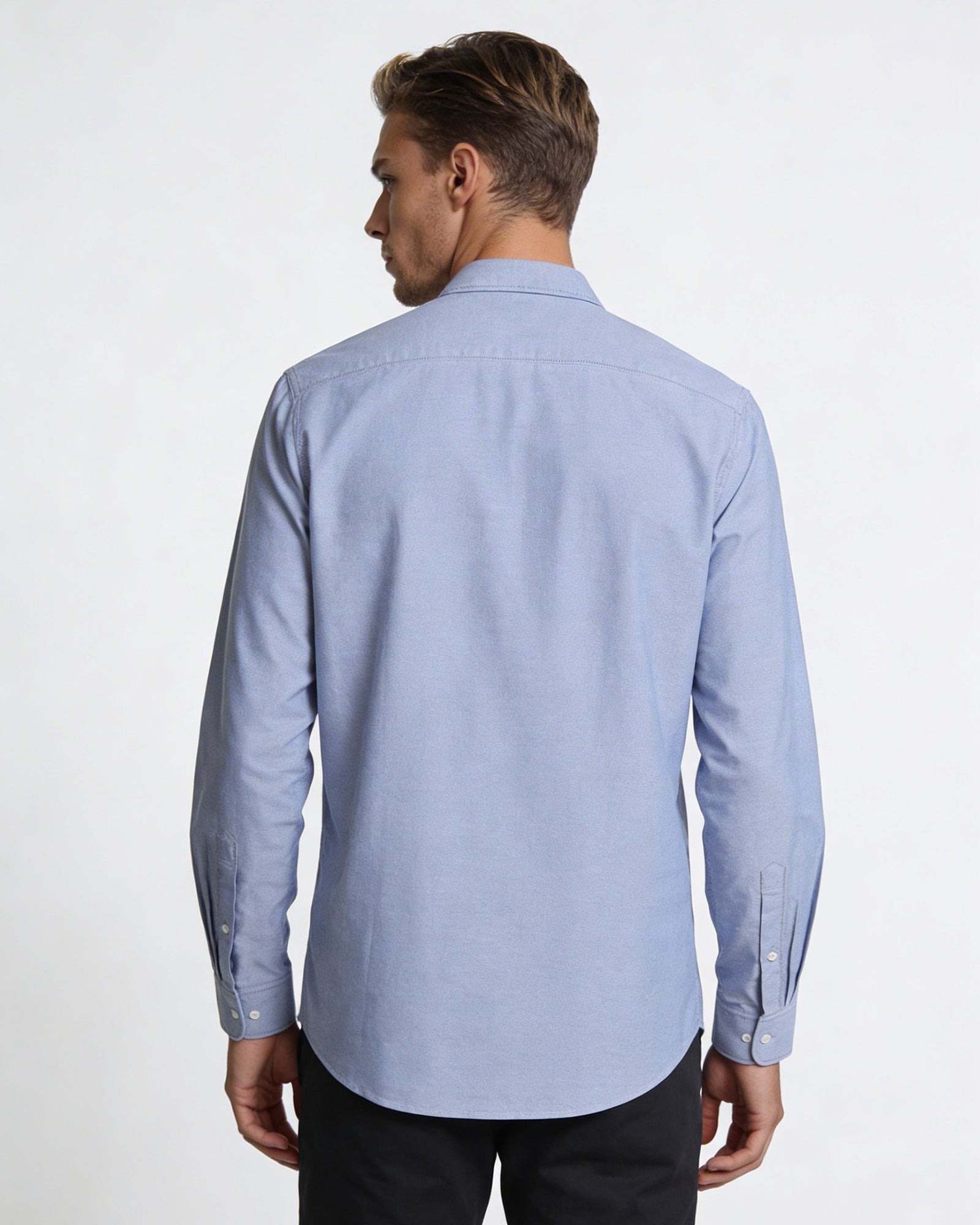 Blue Solid Shirt - Brando