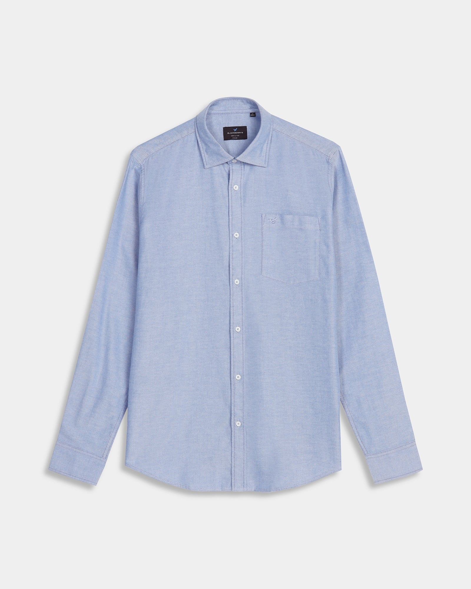 Blue Solid Shirt - Brando