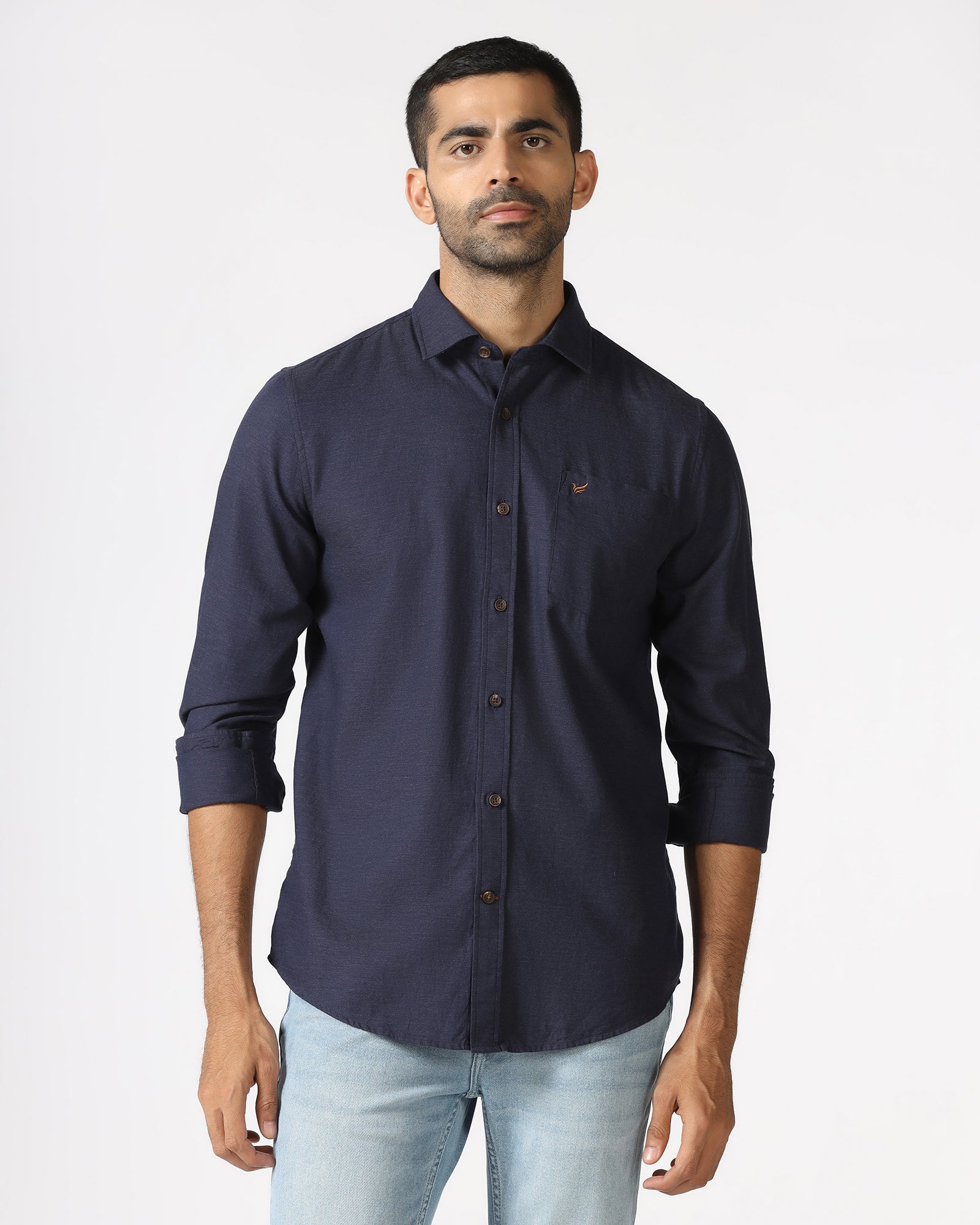 Blue Solid Shirt - Lenox