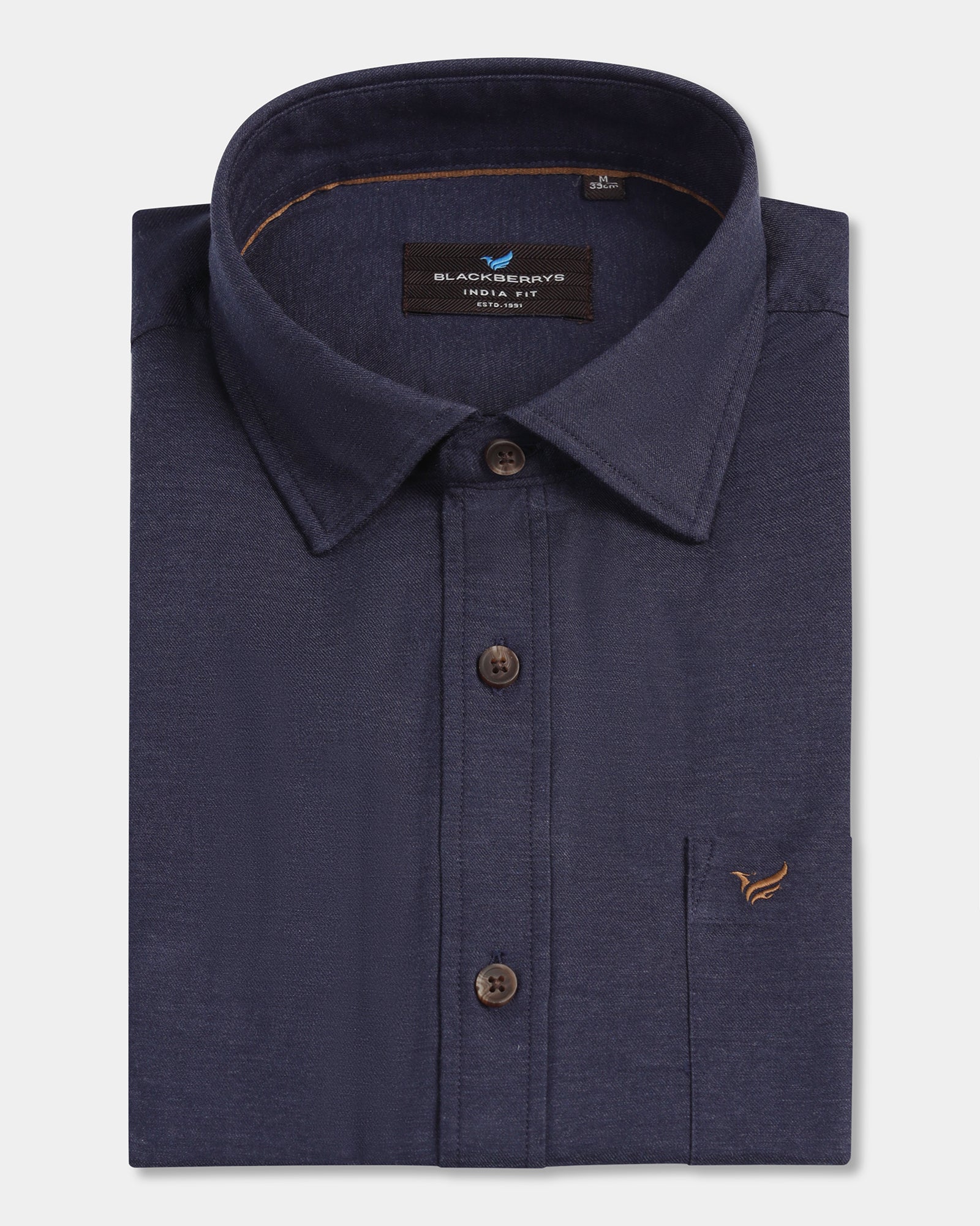 Blue Solid Shirt - Lenox