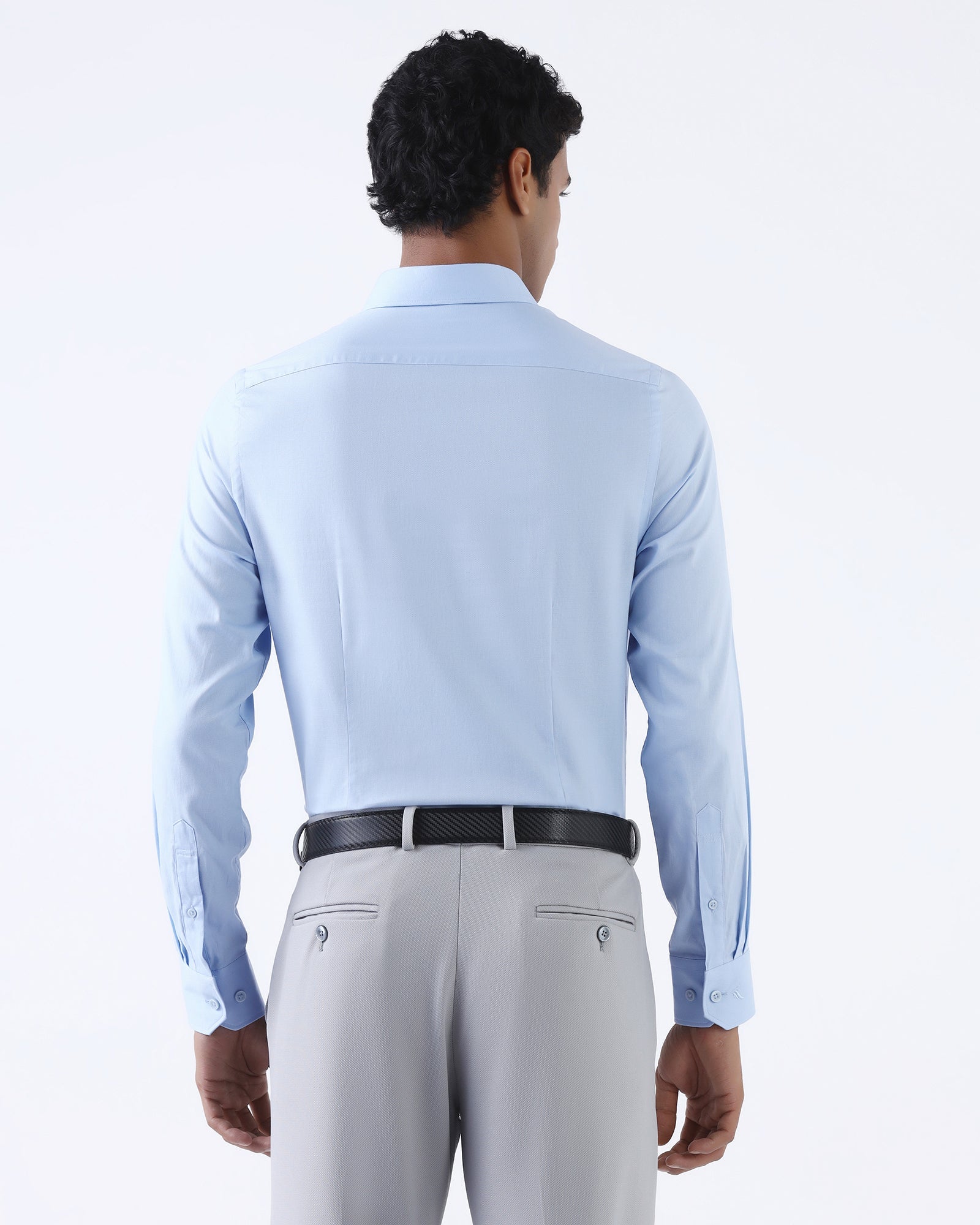 Blue Solid Shirt - Ocor
