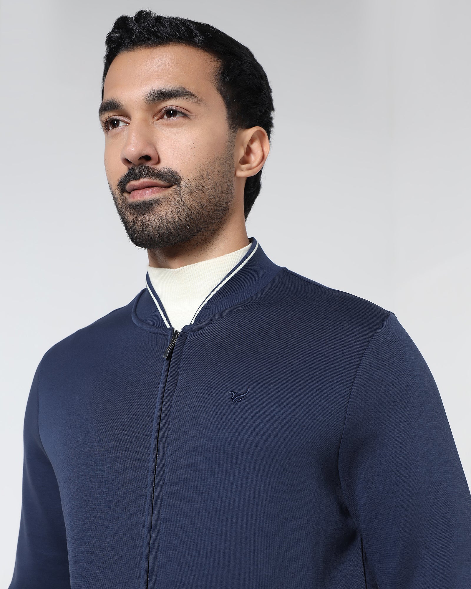 Blue Solid Sweatshirt - Morgo