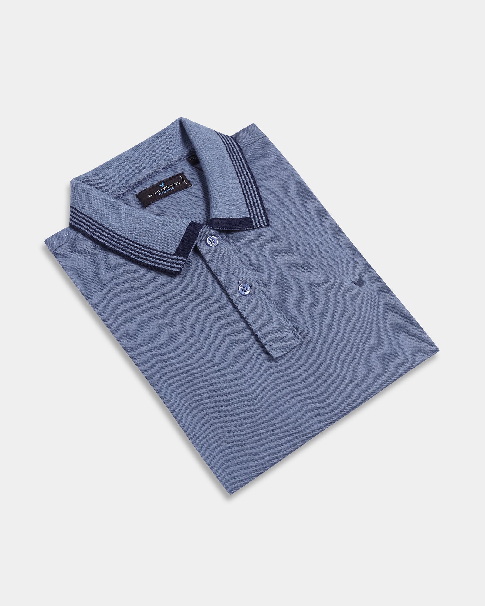 Blue Solid Polo - Rupert