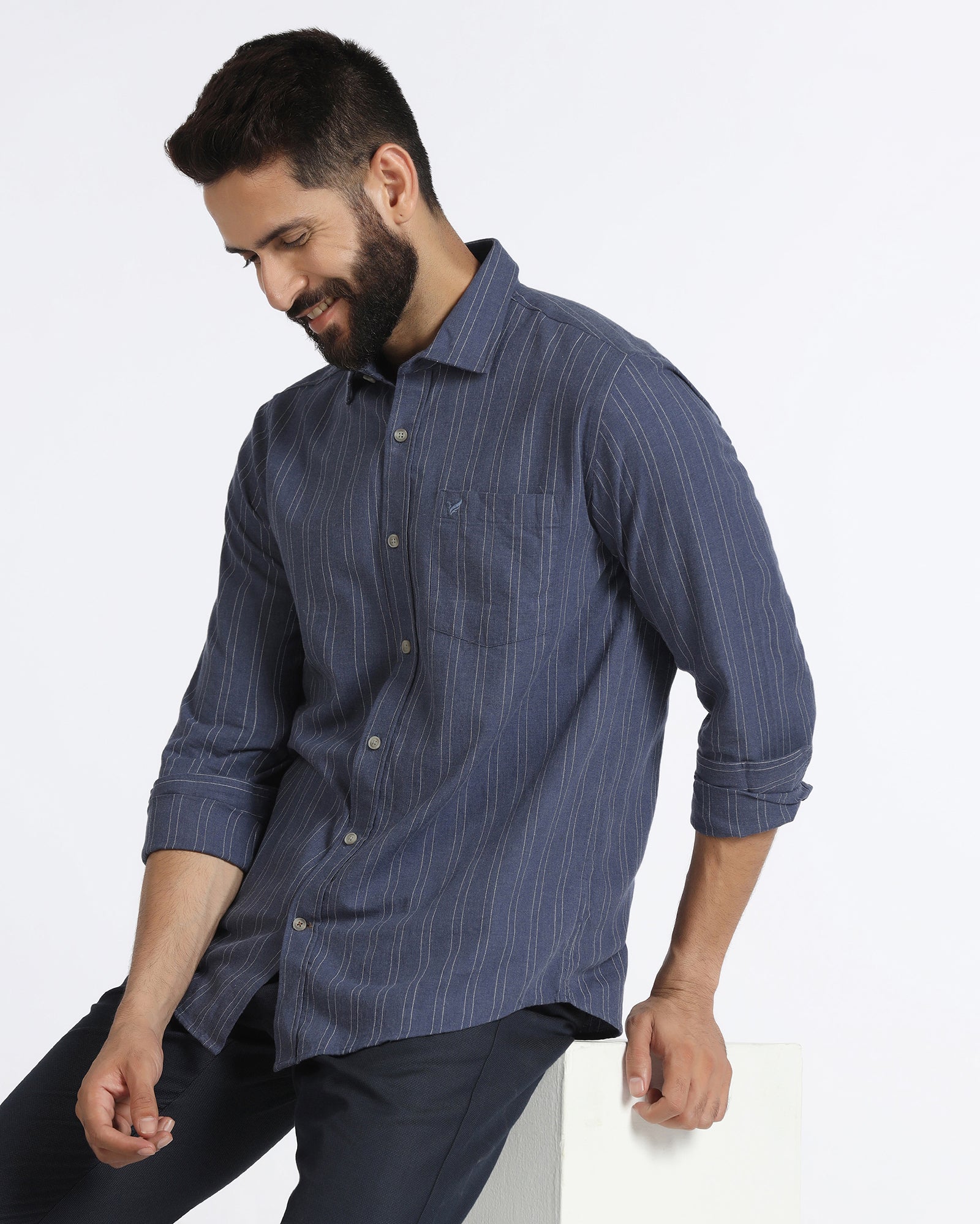 Blue Stripe Shirt - Numo