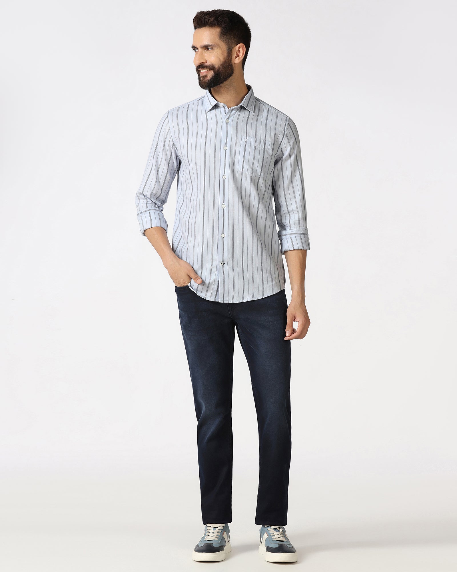 Blue Stripe Shirt - Rakey