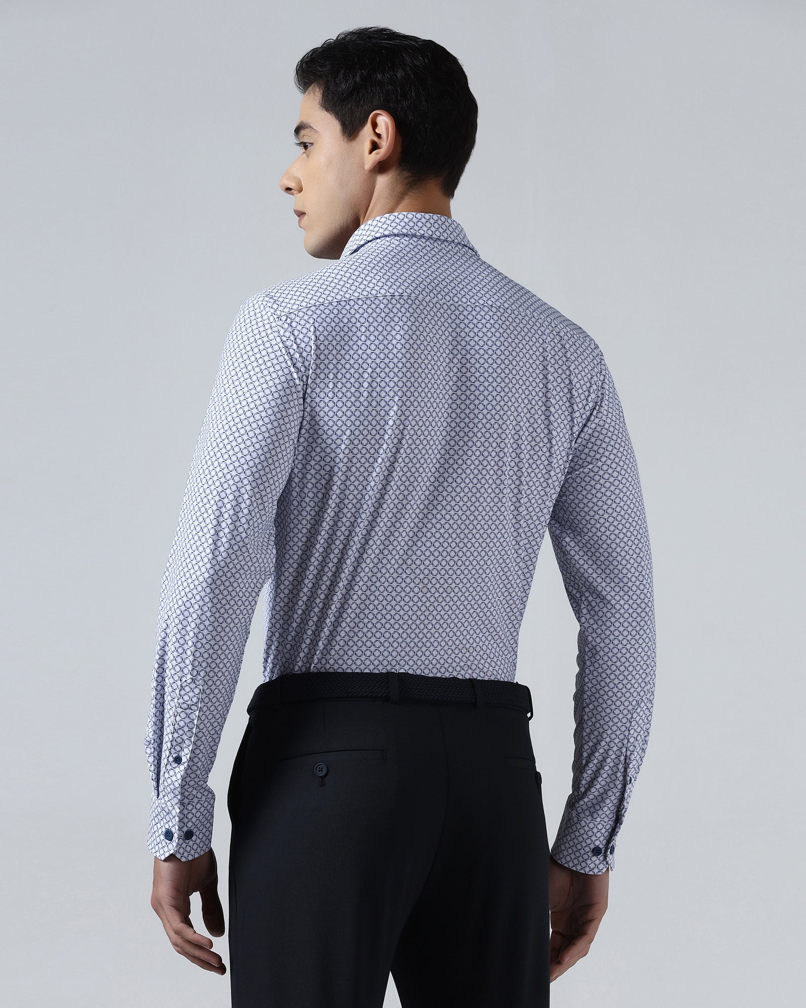 Blue TechPro Printed Shirt - Fossil