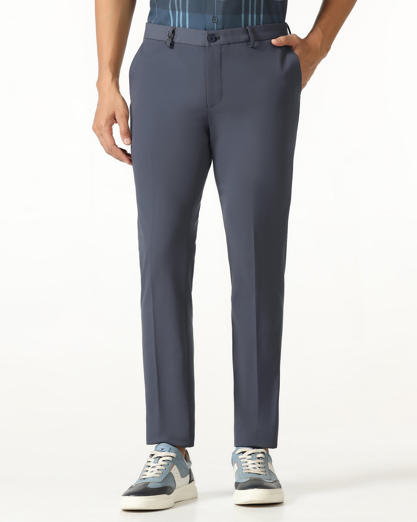 Blue Techpro Solid Trouser - Dean