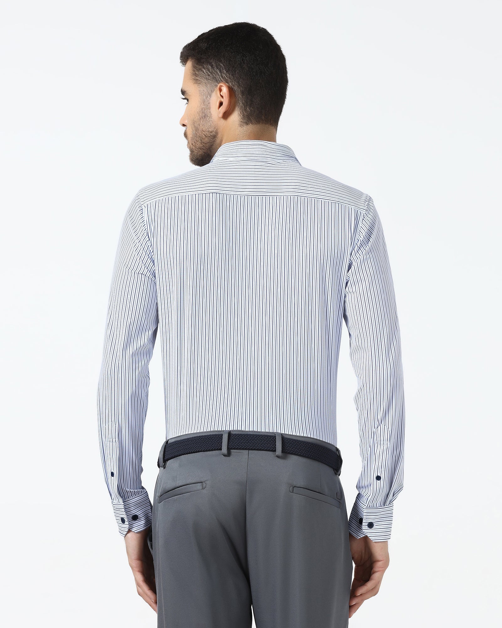 Blue TechPro Stripe Shirt - Skate