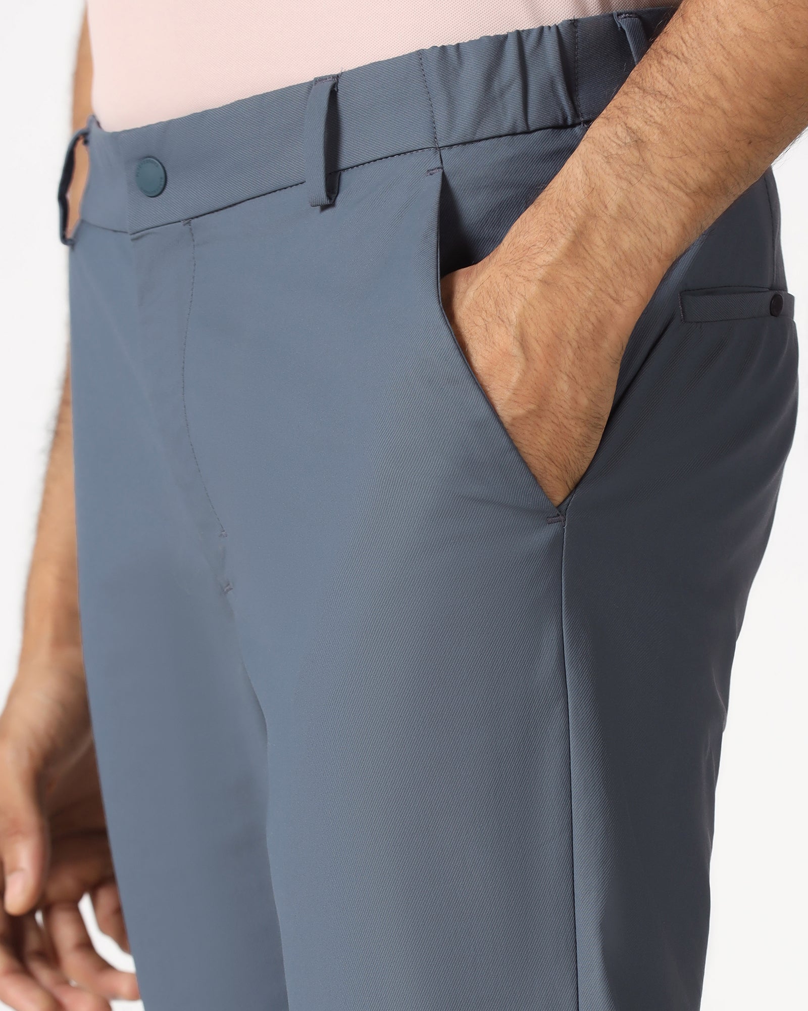 Blue Techpro Textured Khakis - Ticino