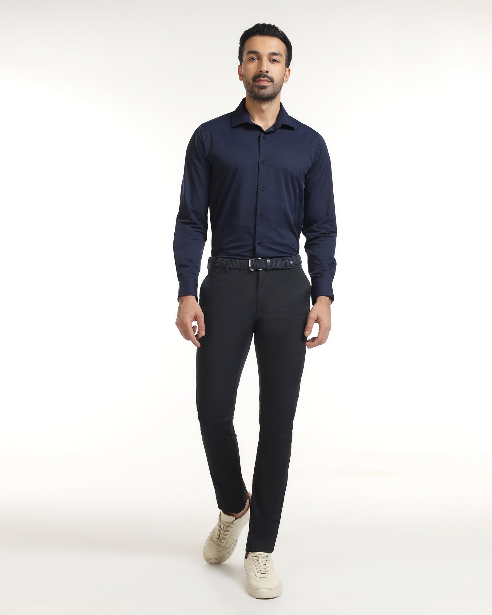 Blue TechPro Textured Shirt - Genepy