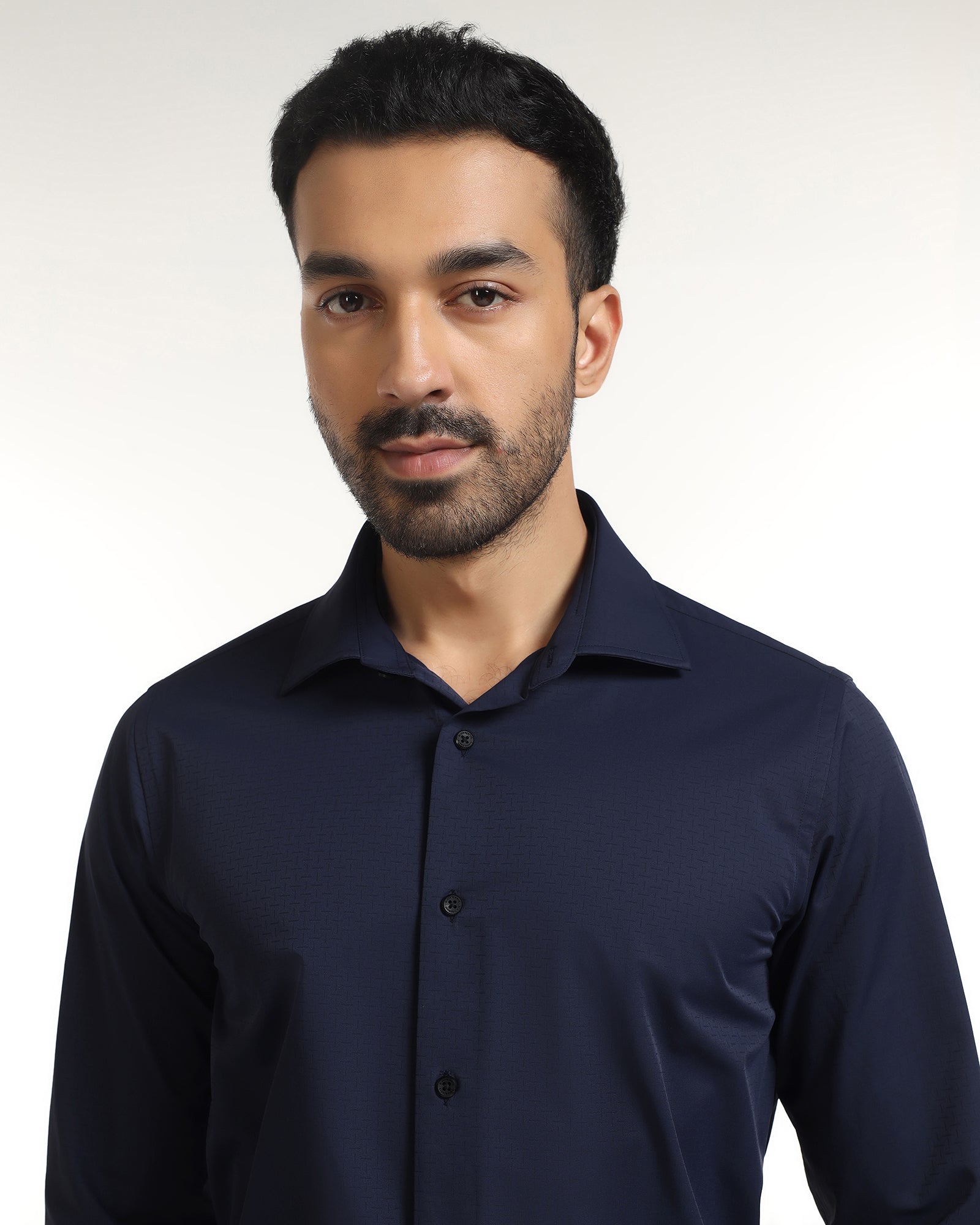 Blue TechPro Textured Shirt - Genepy