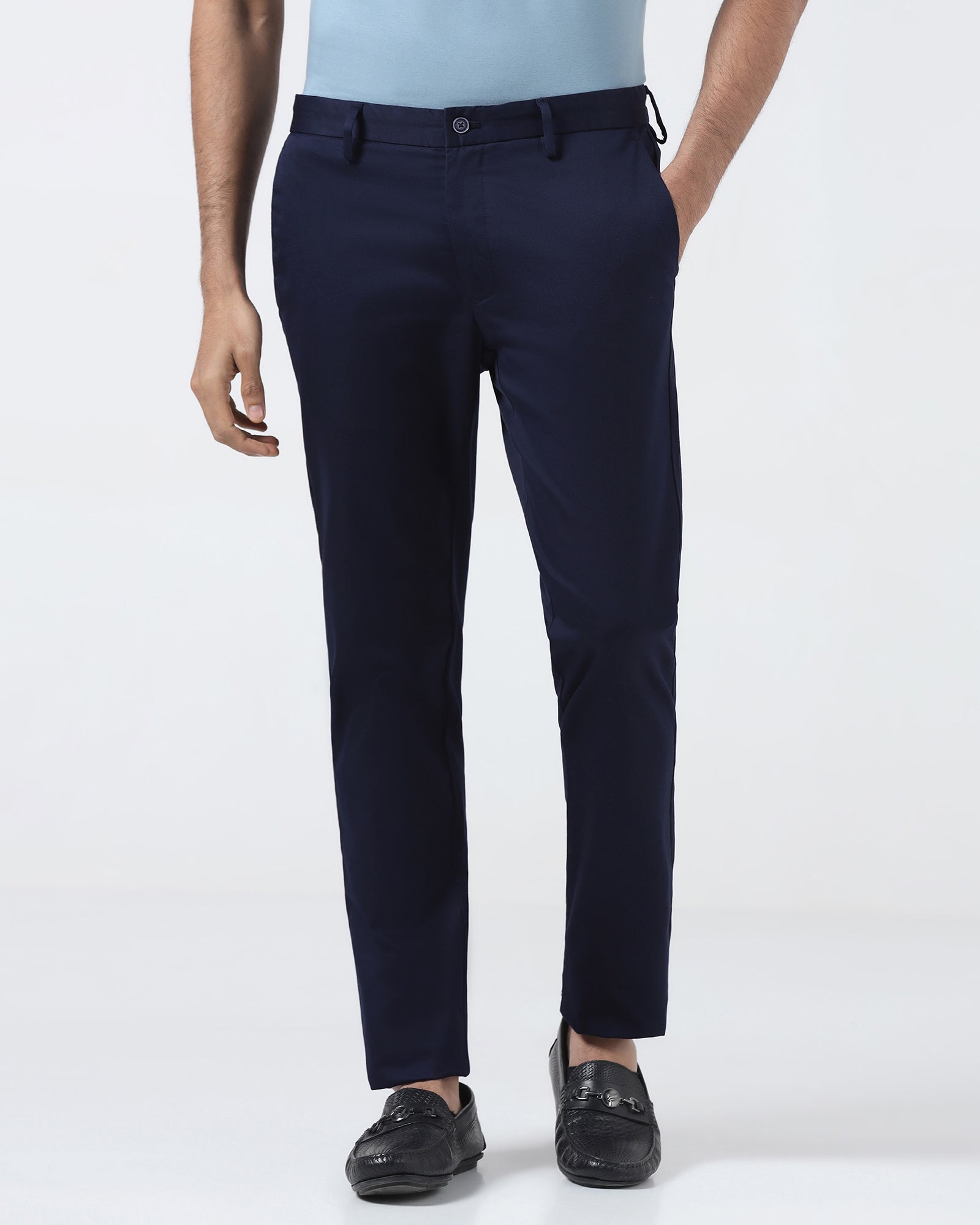 Blue Textured Khaki - Aspen