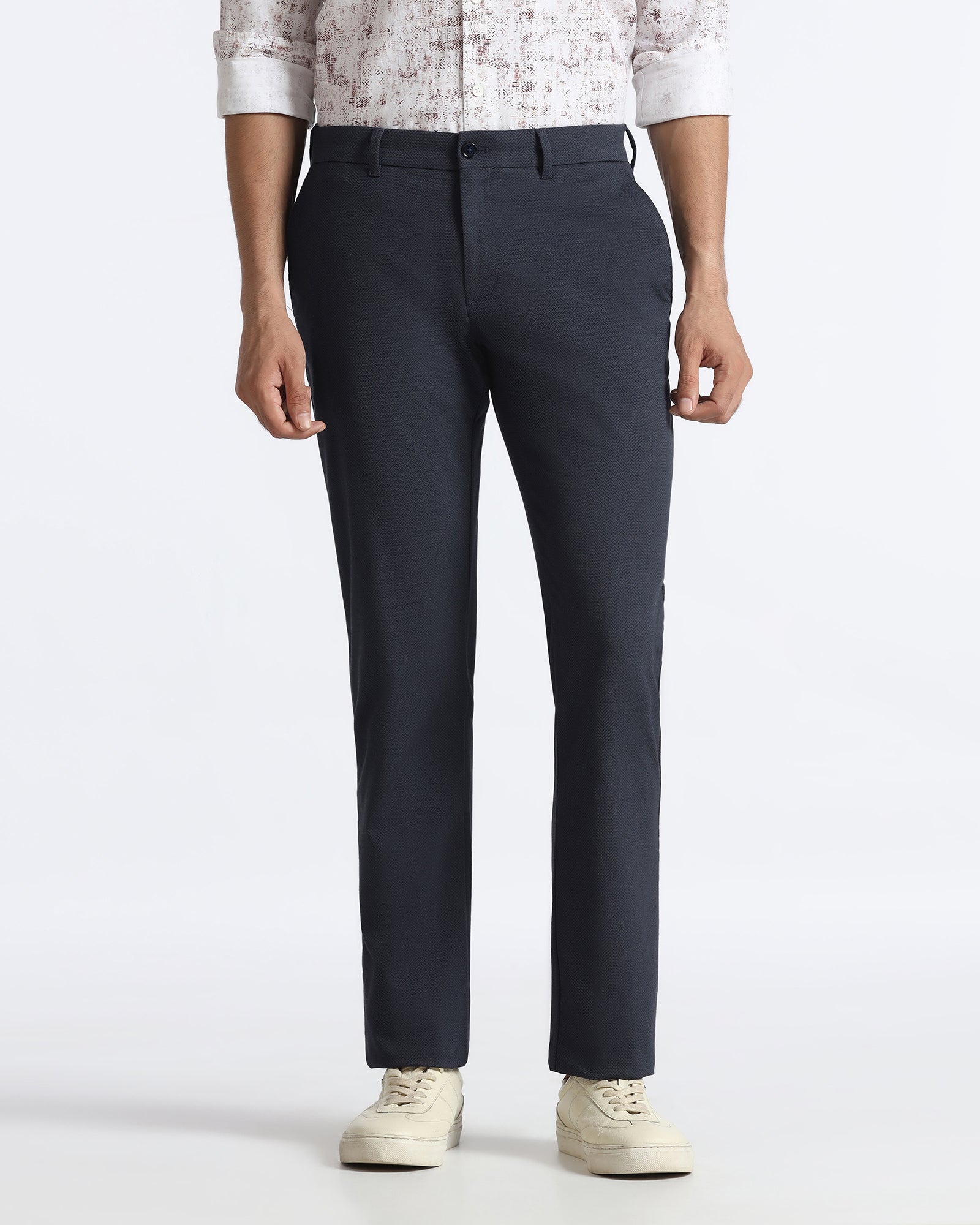 Blue Textured Khakis - Harry