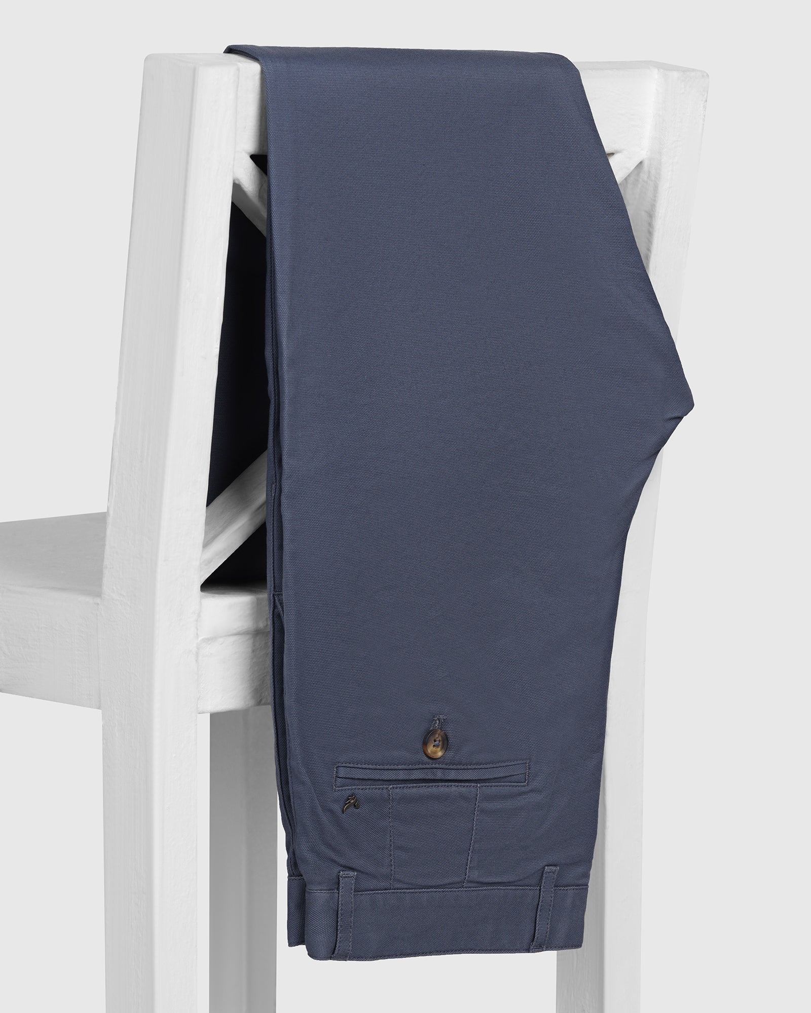 Blue Textured Khakis - Kary