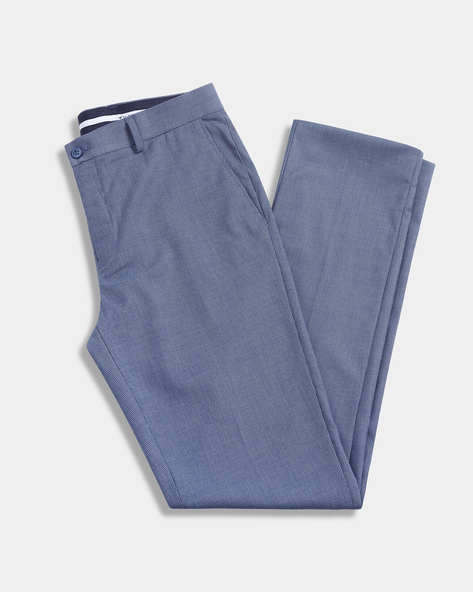 Blue Textured Trouser - George