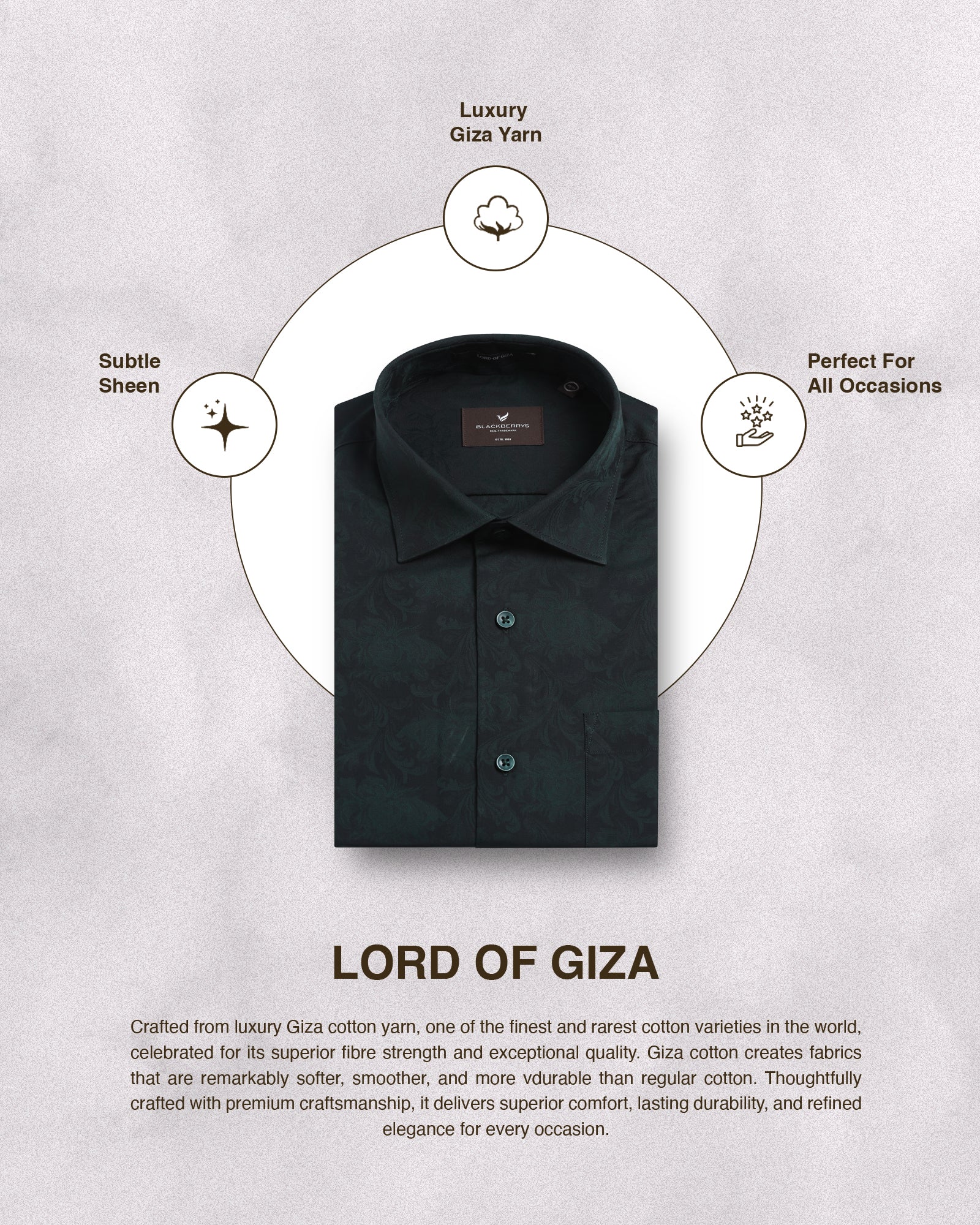 Bottle Green Jacquard Shirt - Wasabi