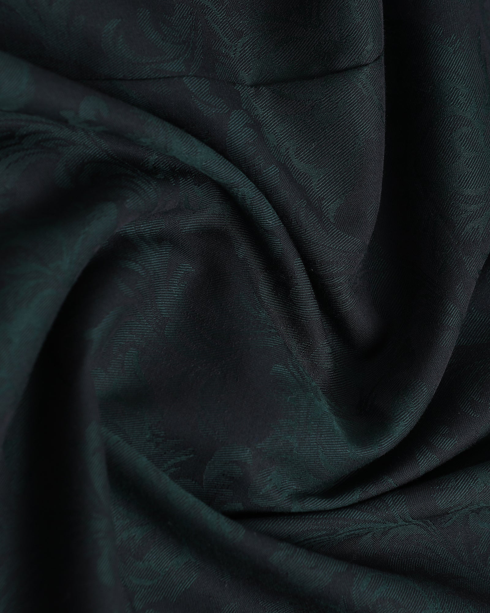 Bottle Green Jacquard Shirt - Wasabi