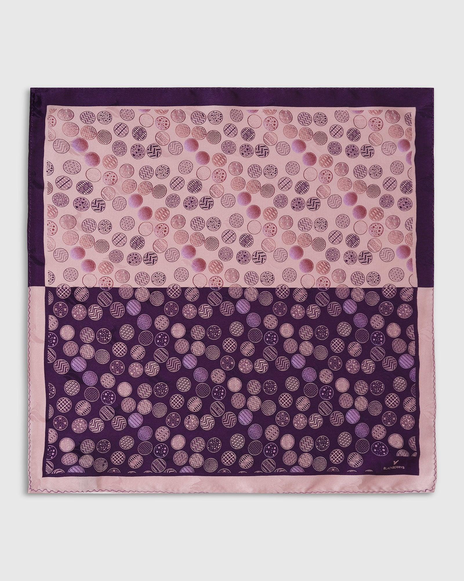 Boxed Combo Printed Tie And Pocket Square In Pink - Tang - Blackberrys