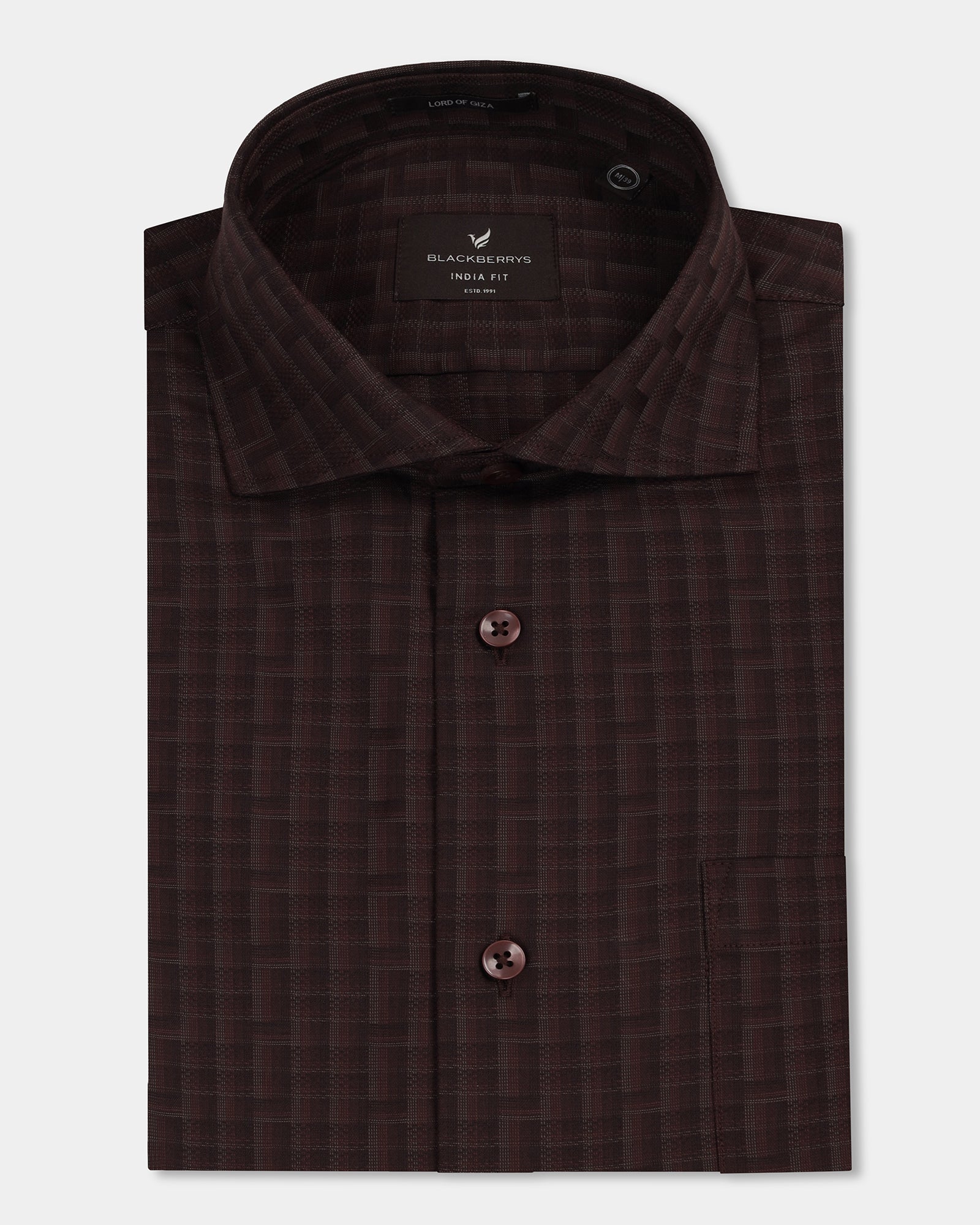 Brown Check Shirt - Echod