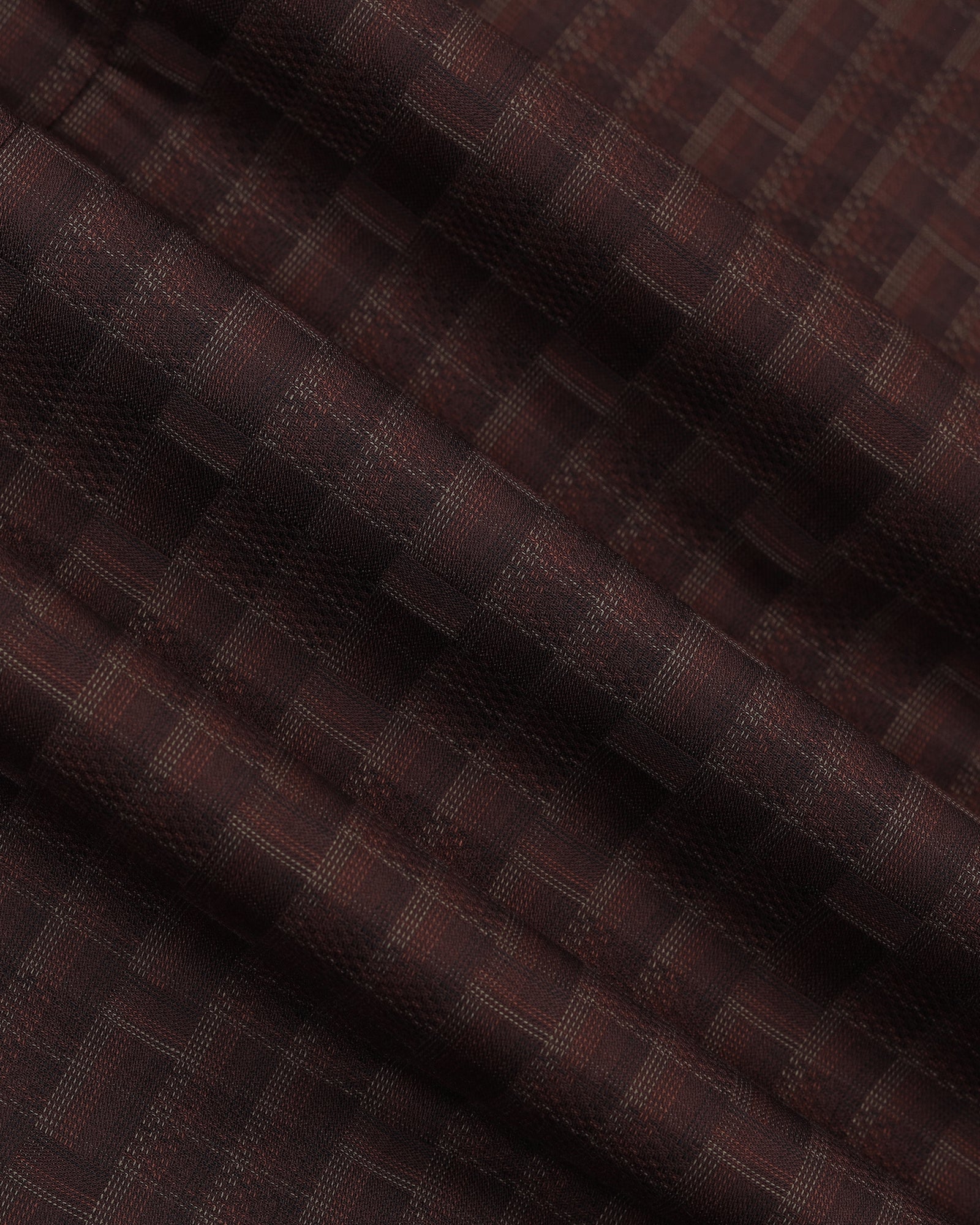 Brown Check Shirt - Echod