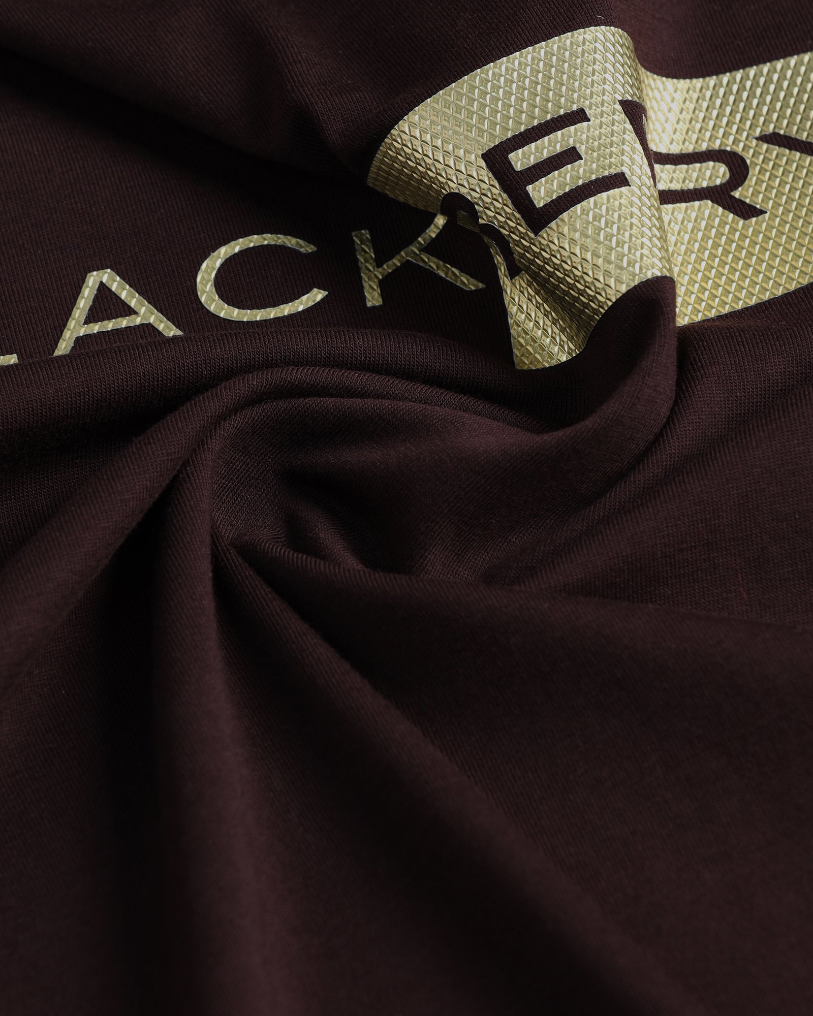 Brown Crew Neck Solid T-Shirt - Ram