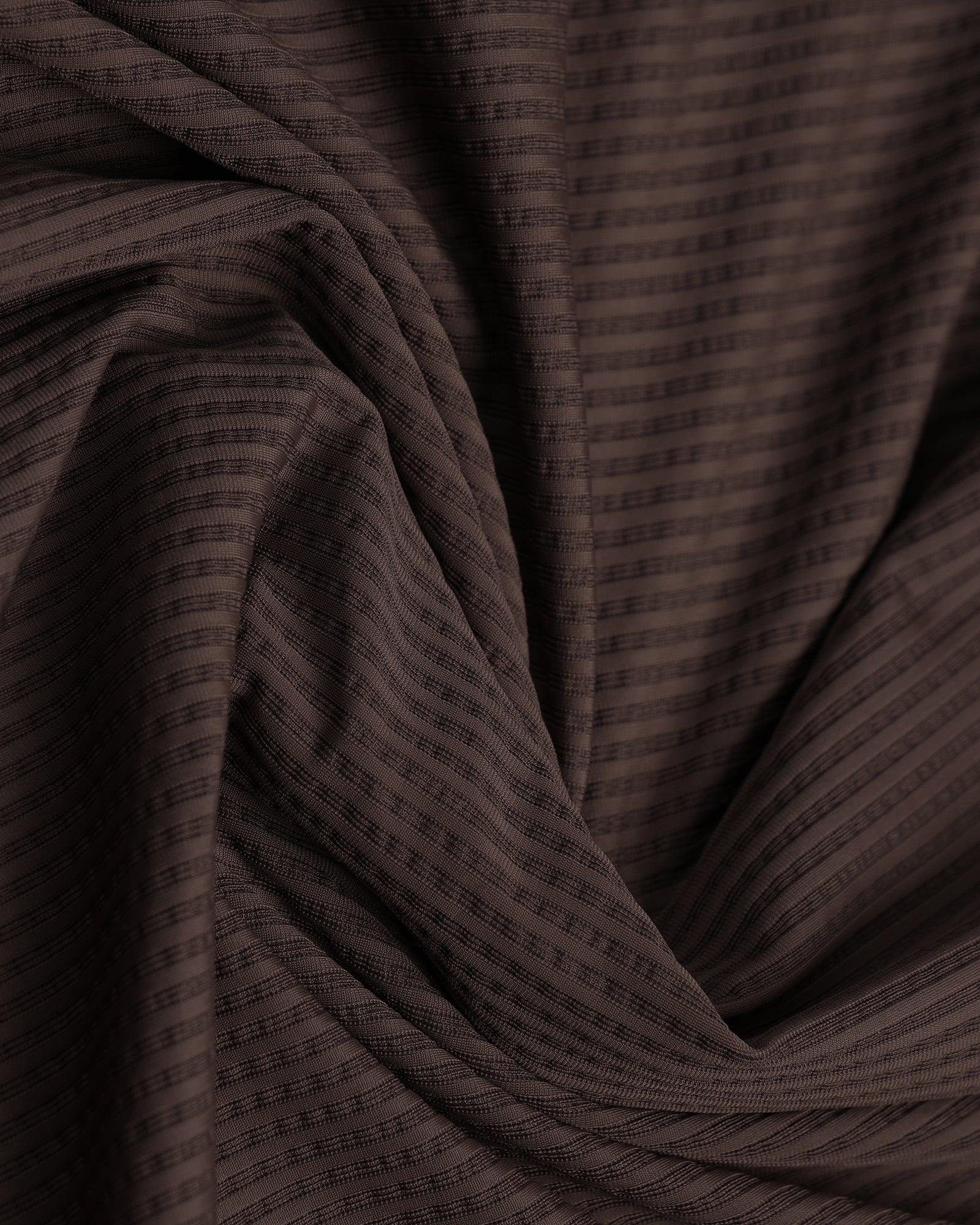 Brown Half Sleeve TechPro Stripe Shirt - Civil