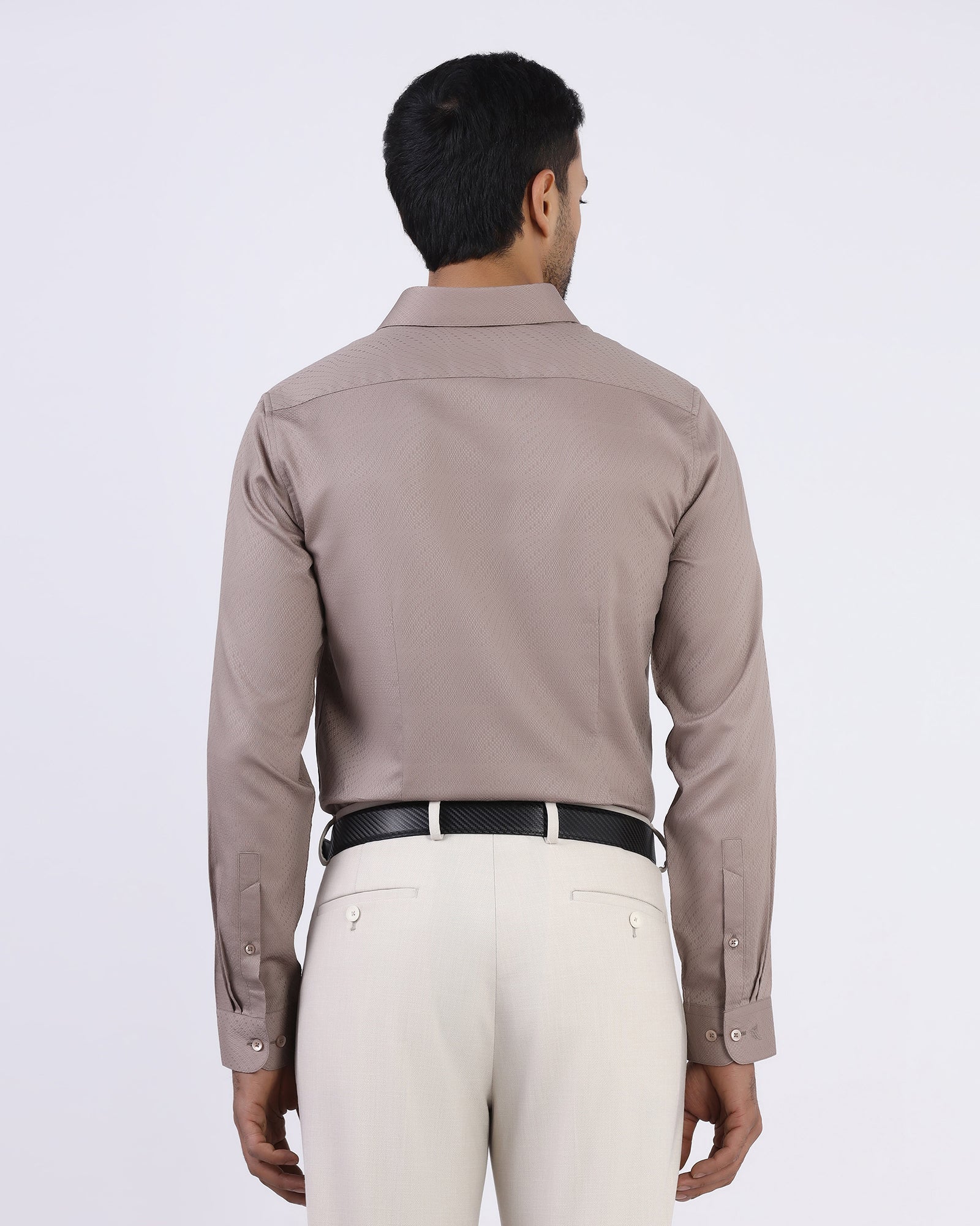 Brown Jacquard Shirt - Glanza