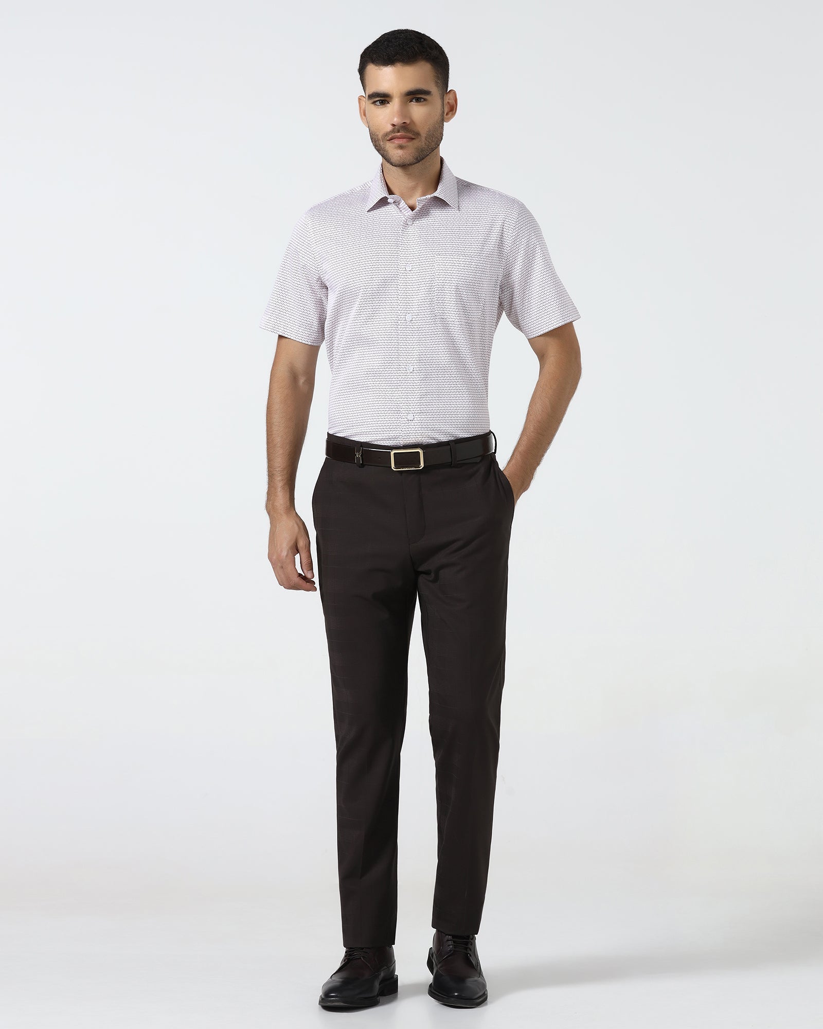 Brown Luxe Check Trouser - Kobel