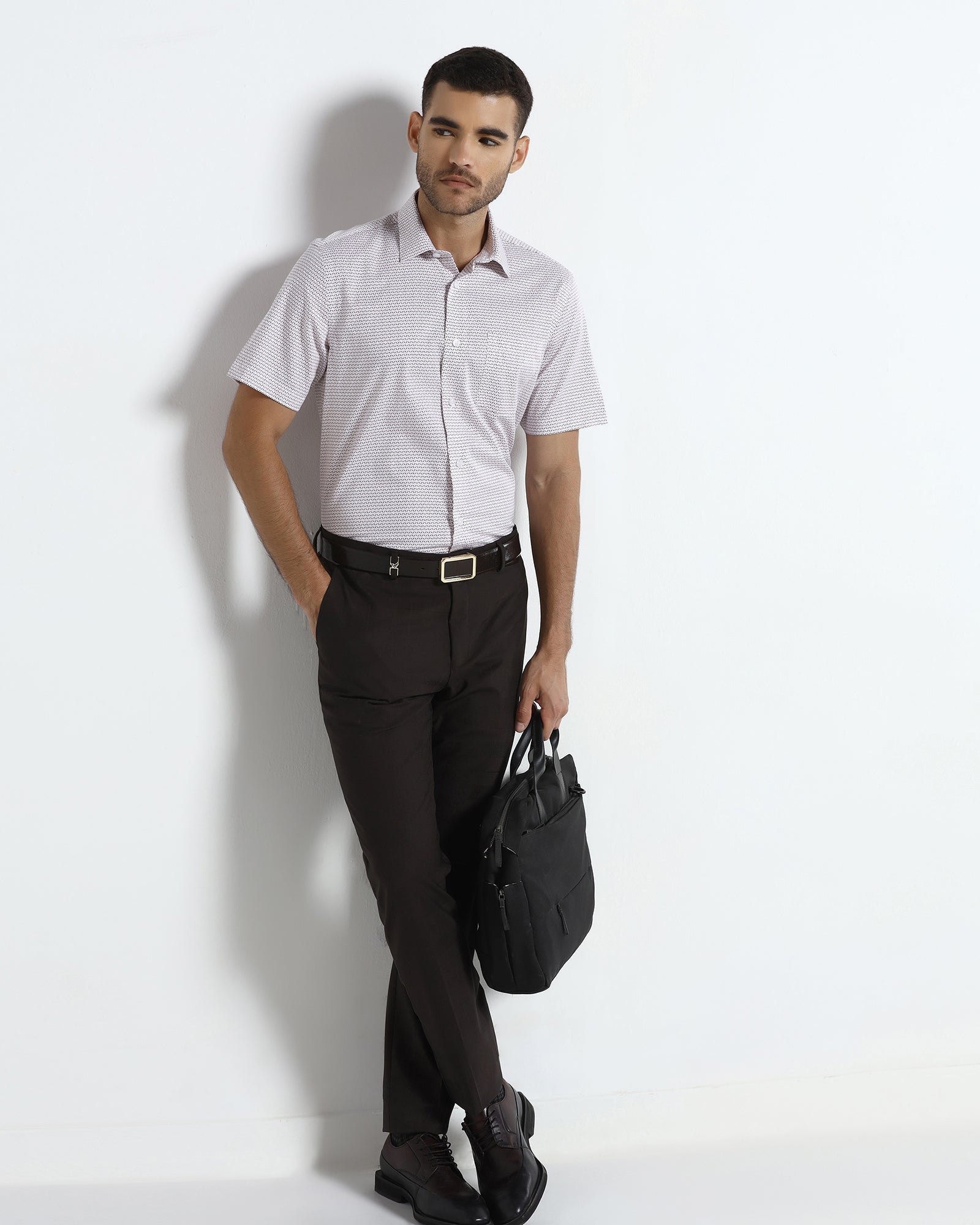 Brown Luxe Check Trouser - Kobel