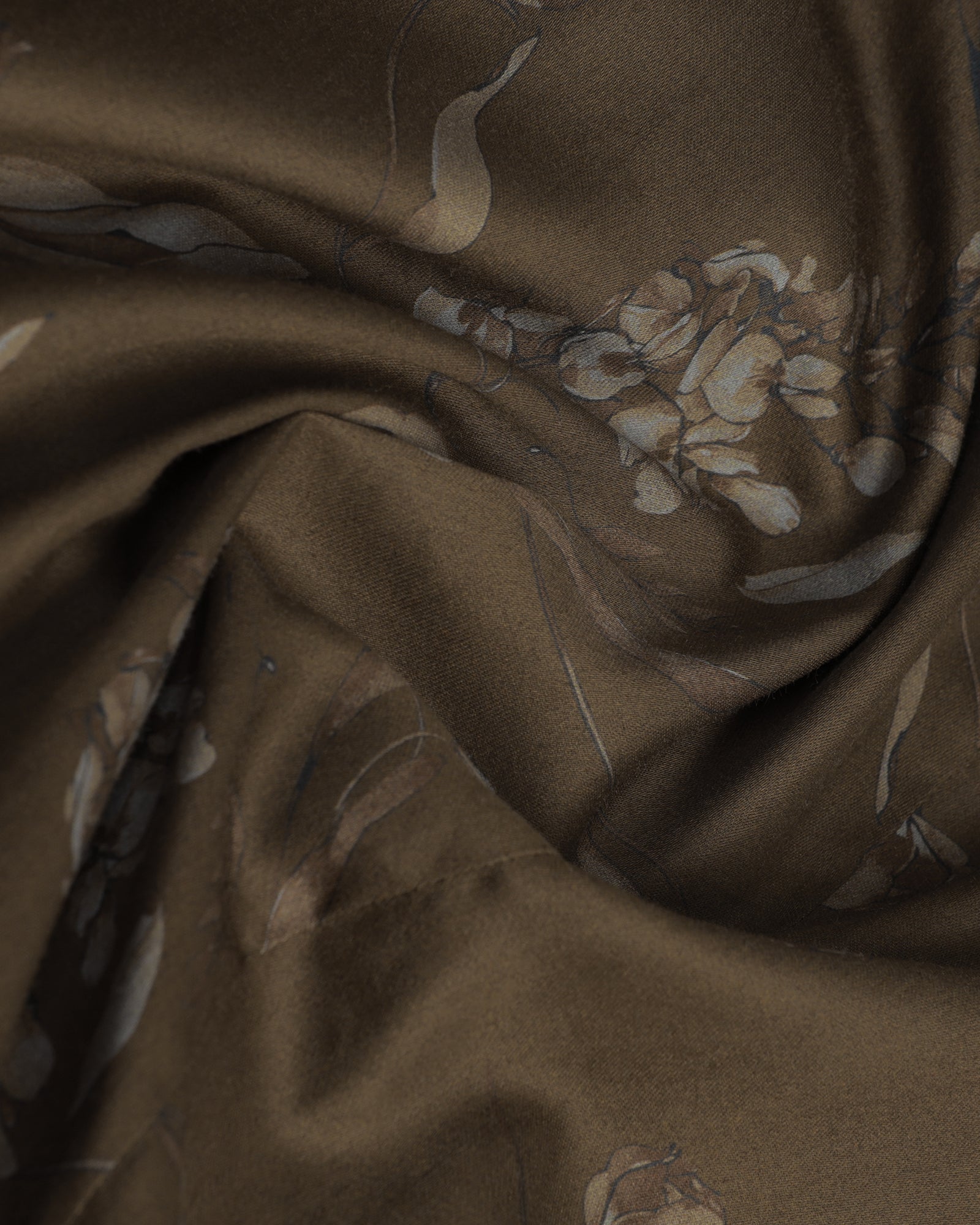 Brown Oliv Printed Shirt - Phase