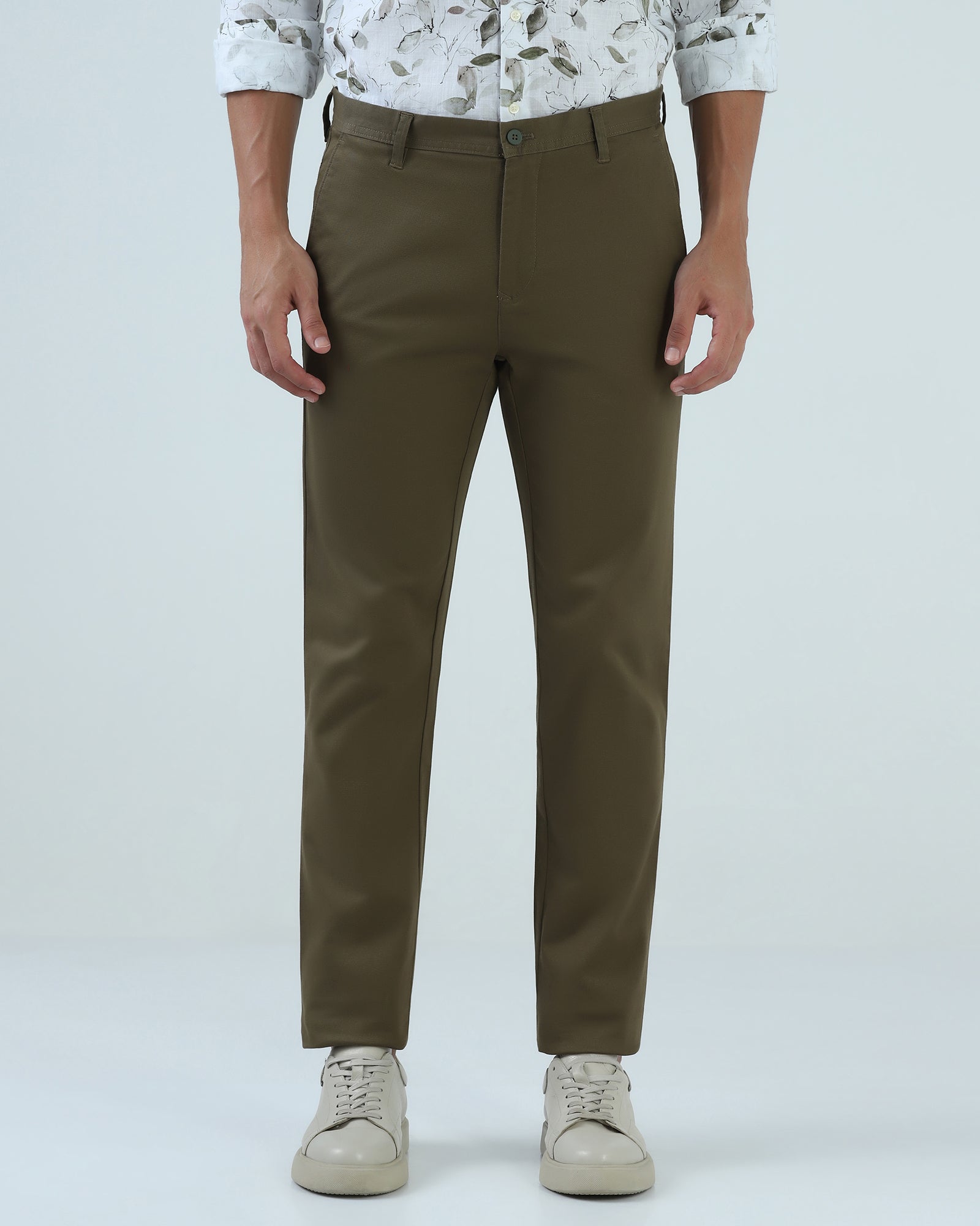 Brown Olive Textured Khakis - Raid