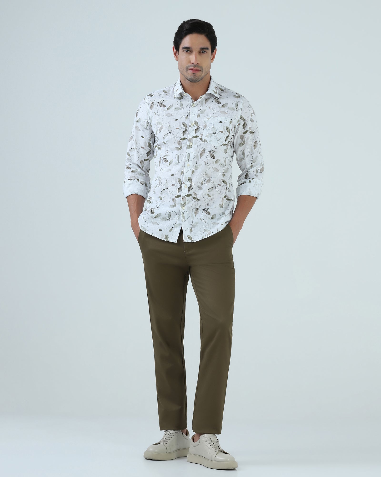 Brown Olive Textured Khakis - Raid