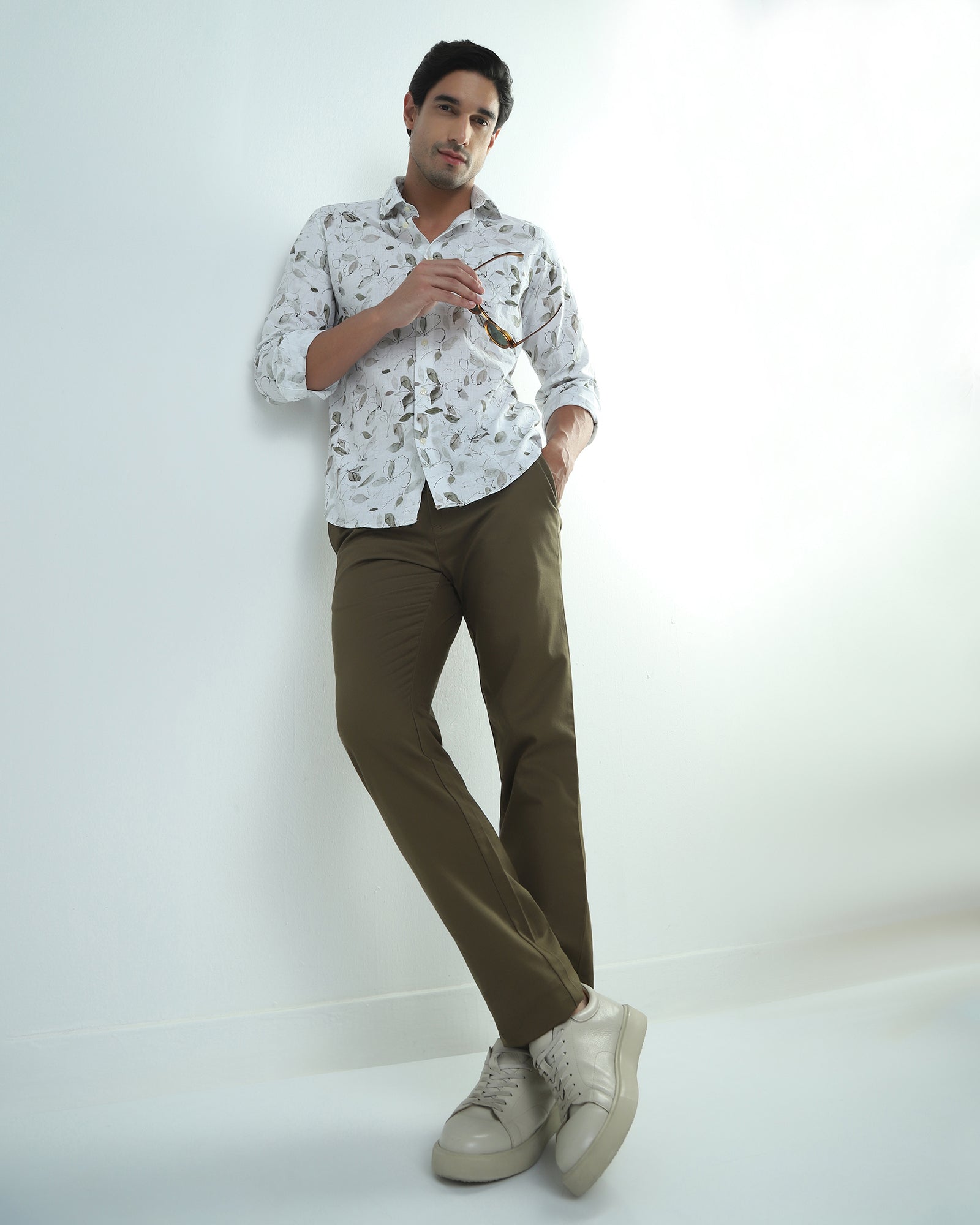 Brown Olive Textured Khakis - Raid