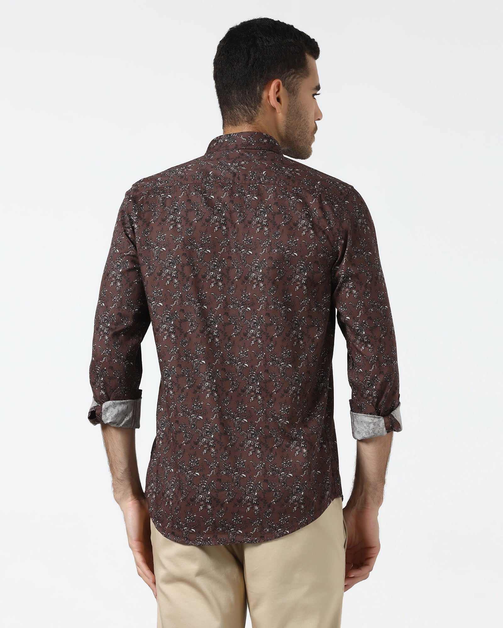 Brown Printed Shirt - Lionel