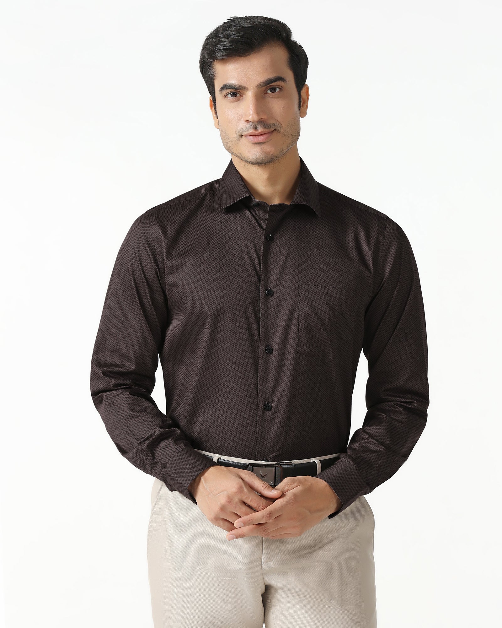 Brown Printed Shirt - Radio